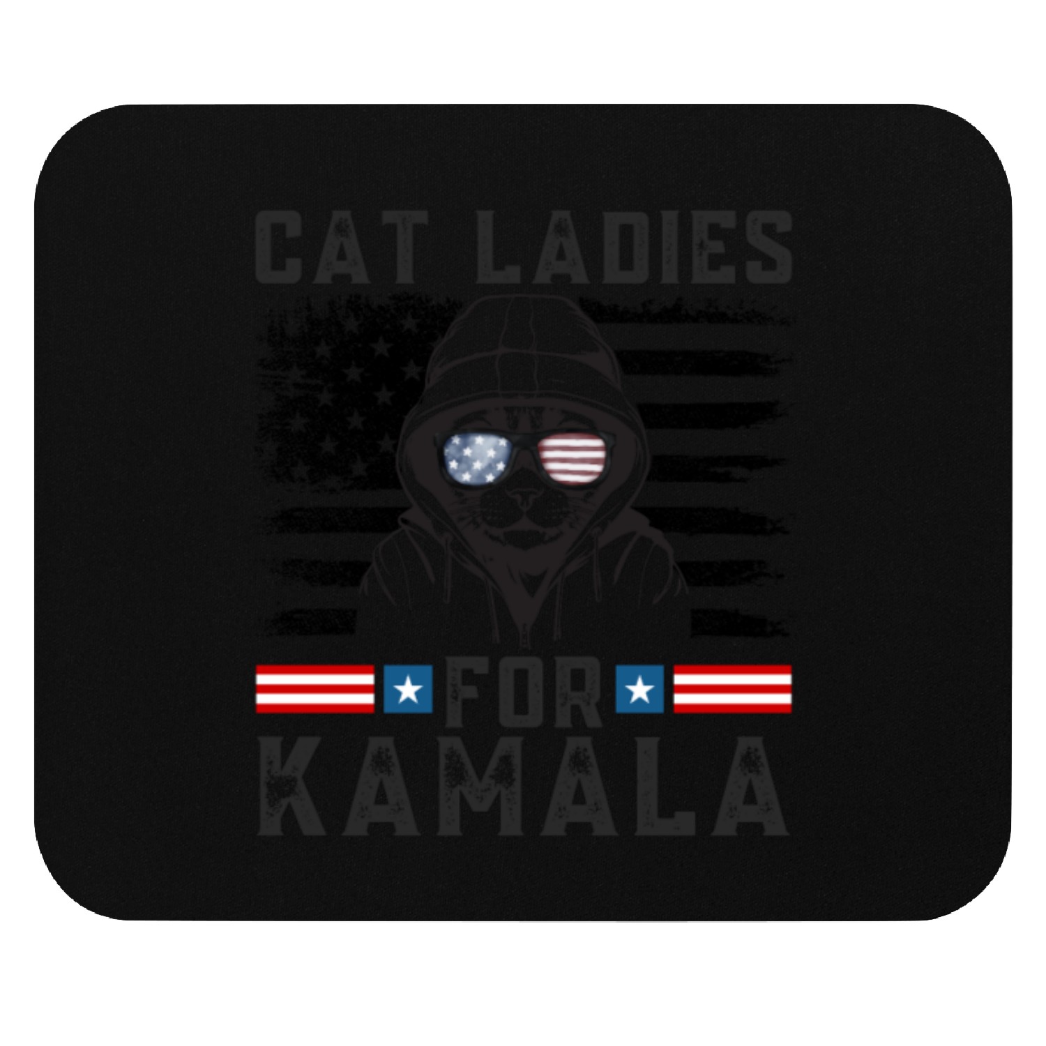 Cat ladies for kamala Harris 2024 Mouse Pads