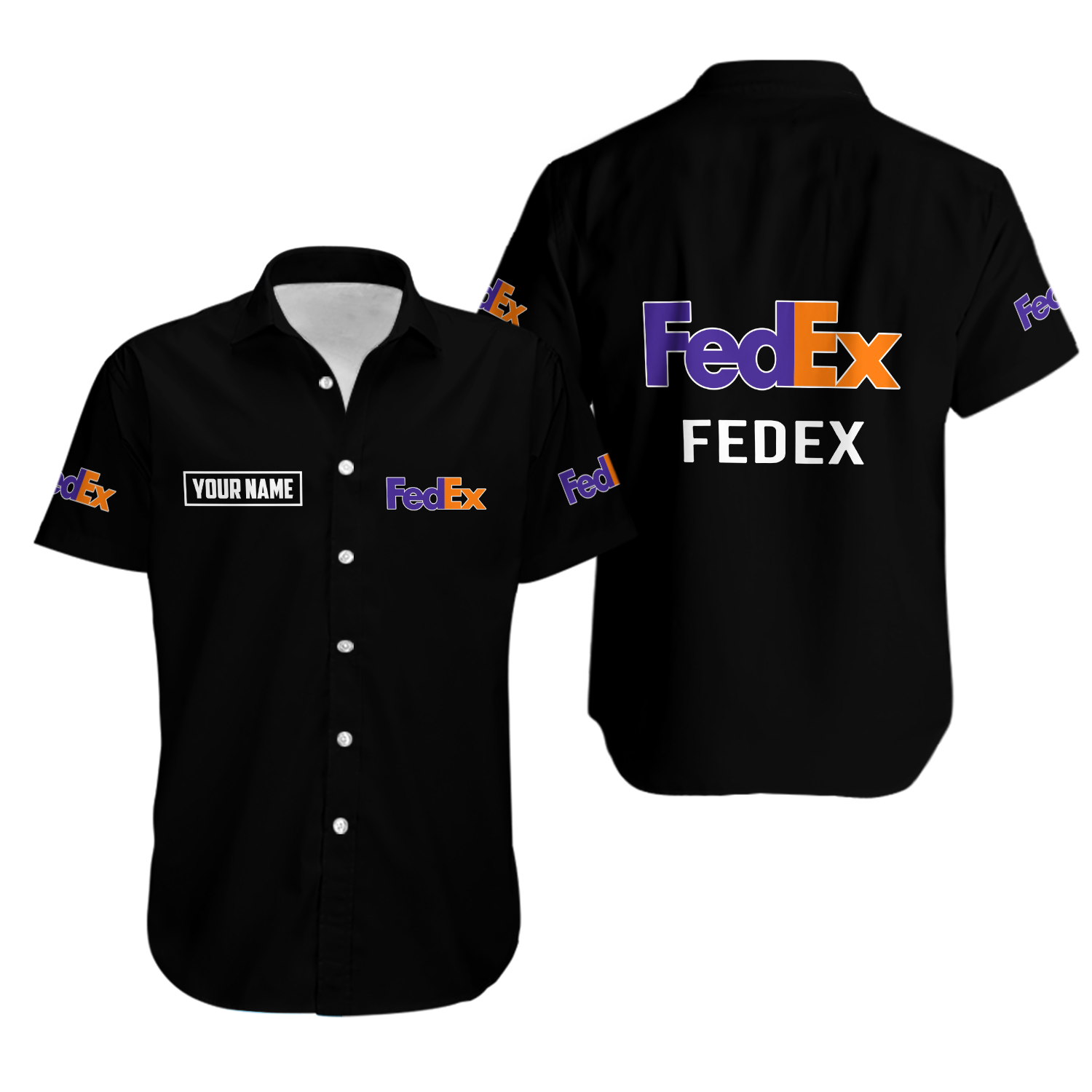 Fedex simple custom name Summer Hawaiian Shirts