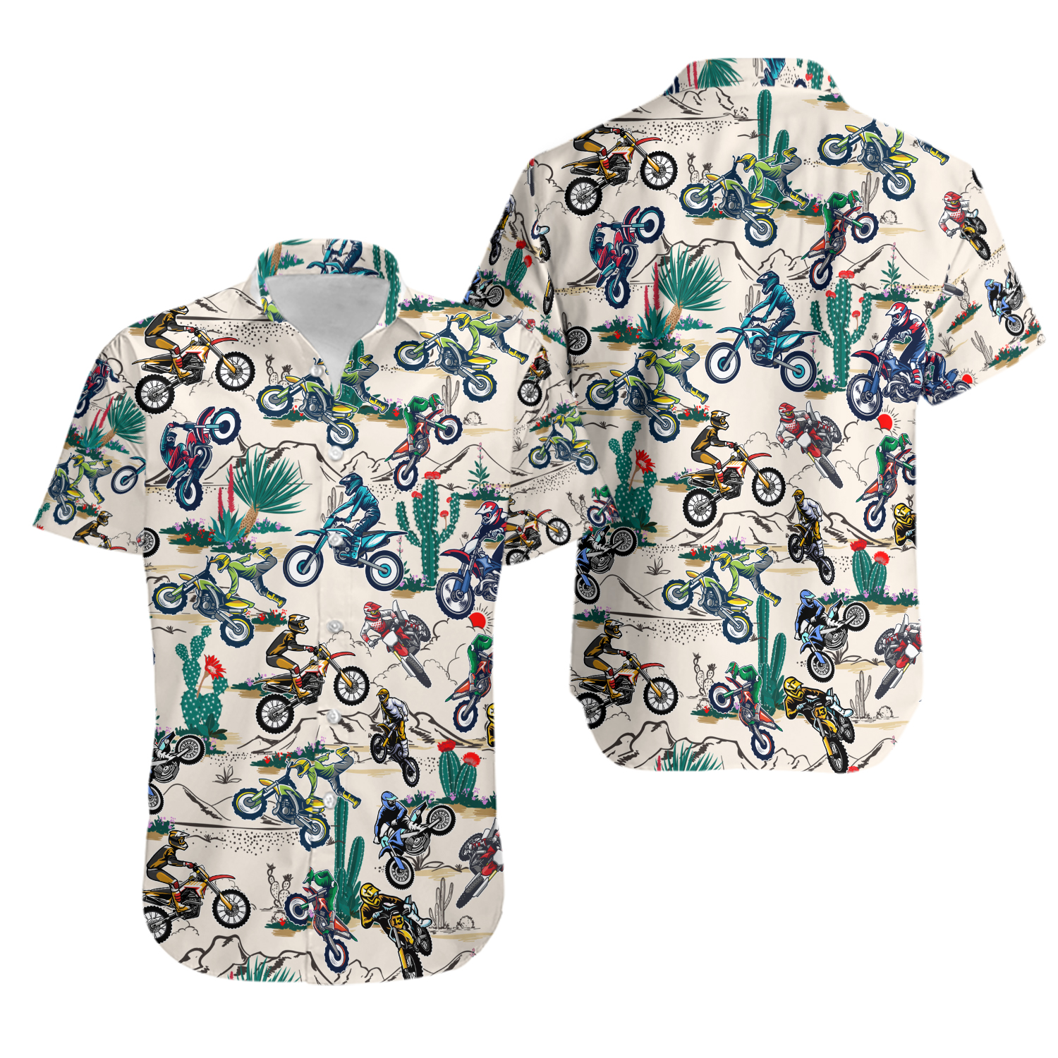 DESERT DIRT BIKE RACING HAWAIIAN Shirt