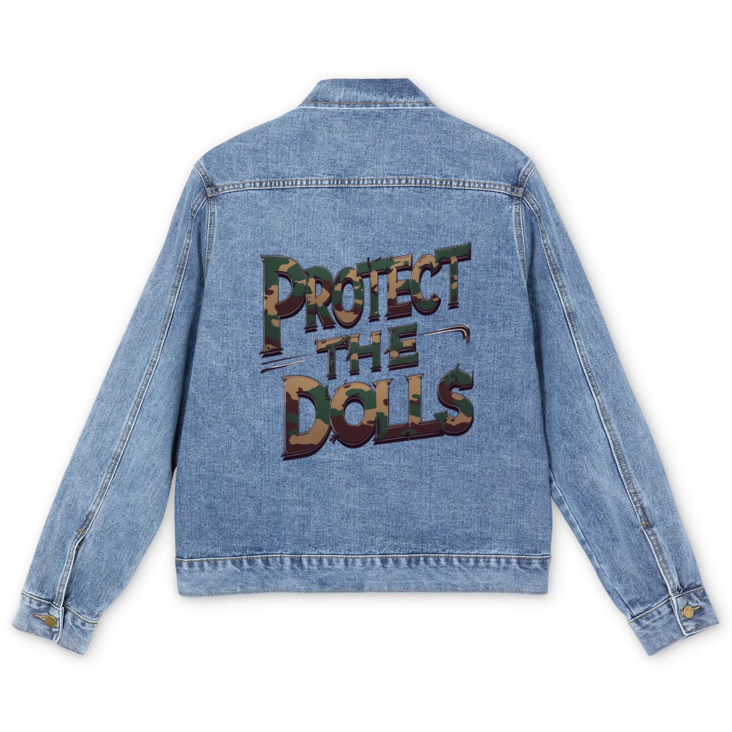 Protect the dolls Men's Denim Jackets