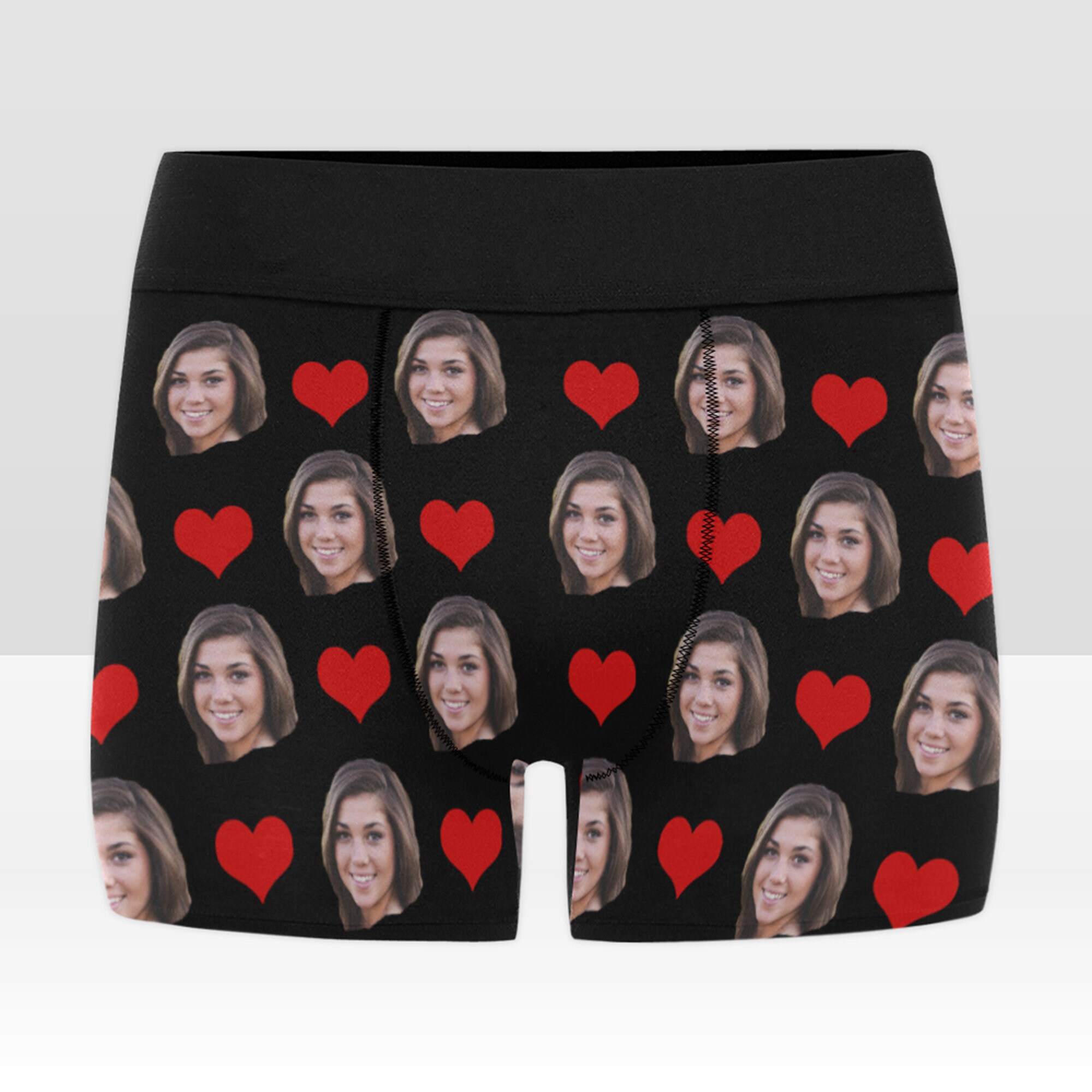 Personalized boxers briefs with picture, custom underwear, briefs with photo, gift for husband, boyfriend, Wedding gift, Valentine's day