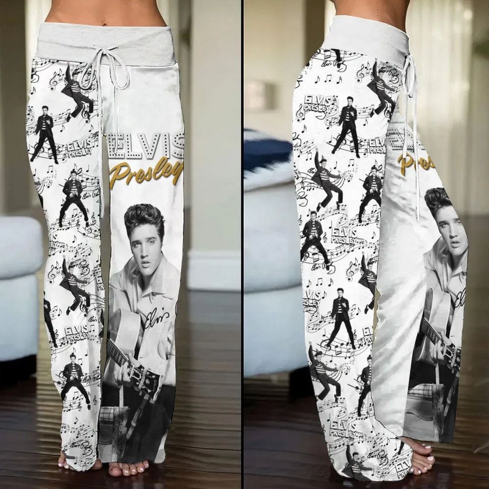 Elvis Presley King Of Rock n Roll Music Tour Women Pajamas Pants