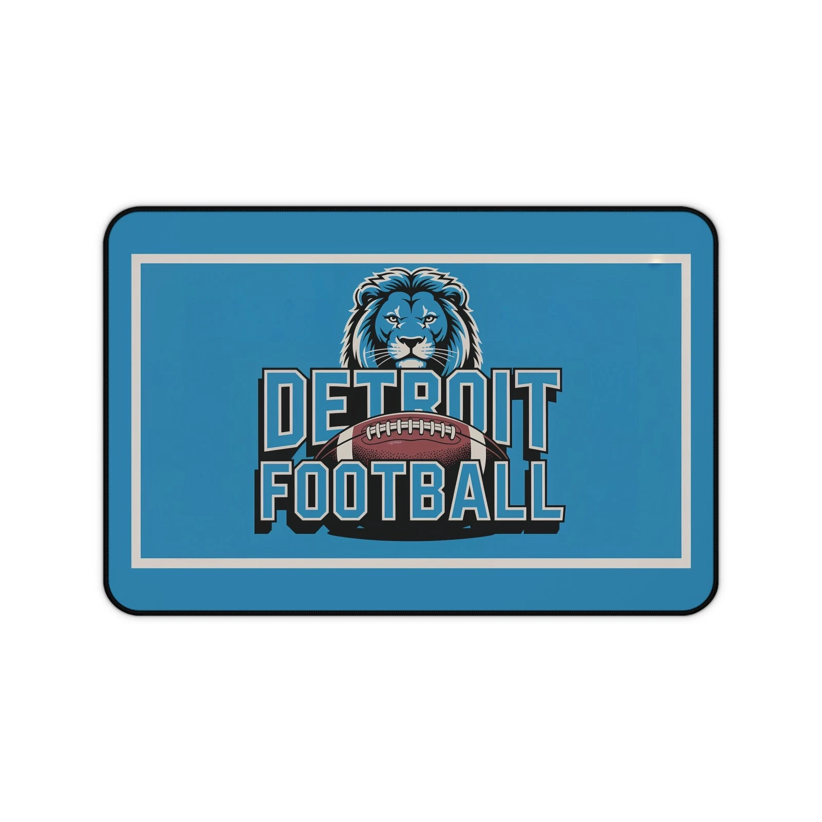 Detroit Football High Definition Print Non Slip Desk Mat Office Home football