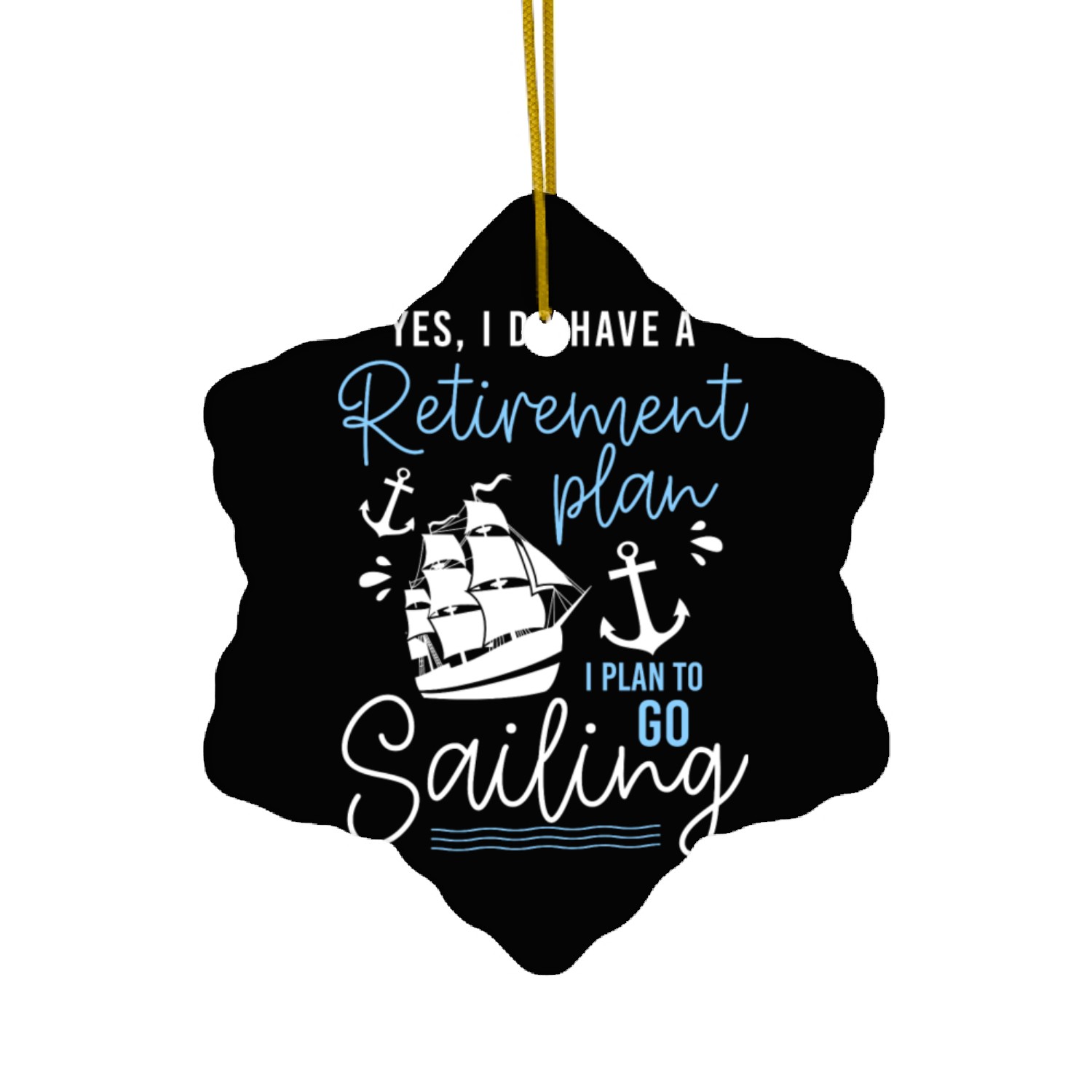 Sailing Boat Skipper Yachting Ceramic Ornaments