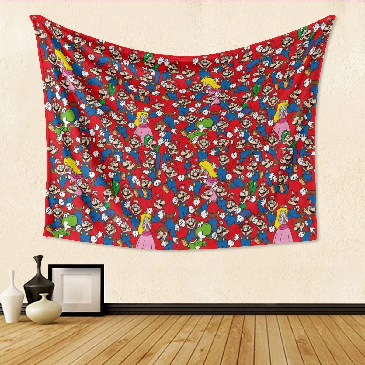 Super Games Collage Tapestry, Kid Room Tapestry