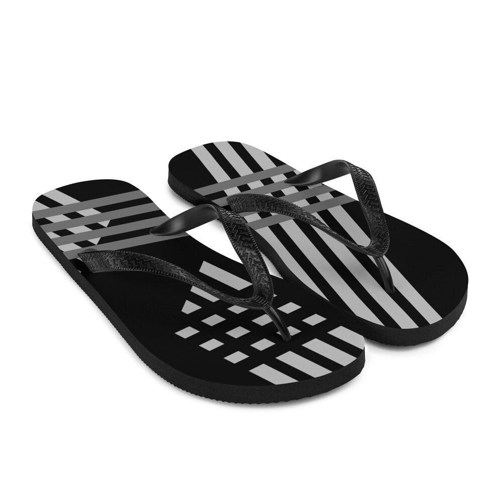 Flip-Flops Geo Black/Grey, Flip Flops, Thongs, Sandals, Shoes, Women's Shoes, Slippers, Pool Shoes, Spa Flip Flops