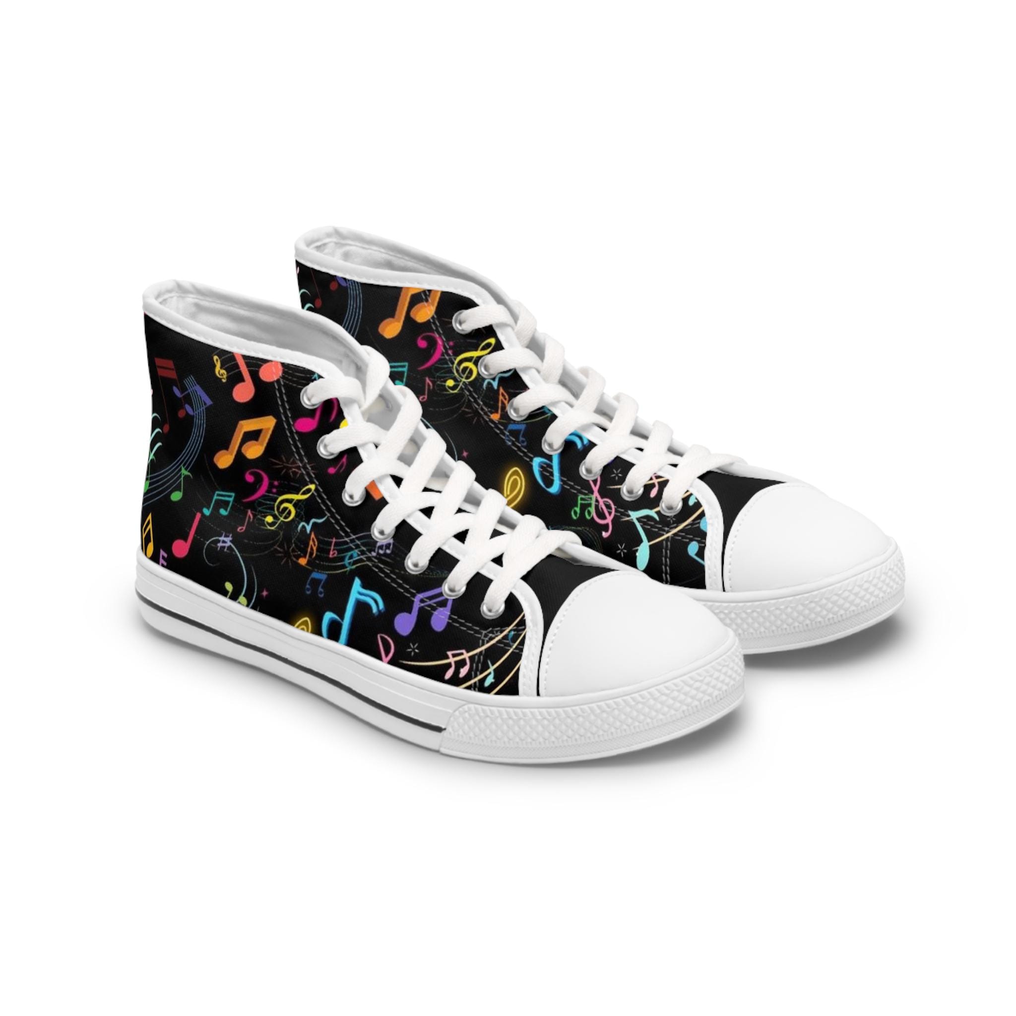 Novel High Top Sneakers for Music Lovers