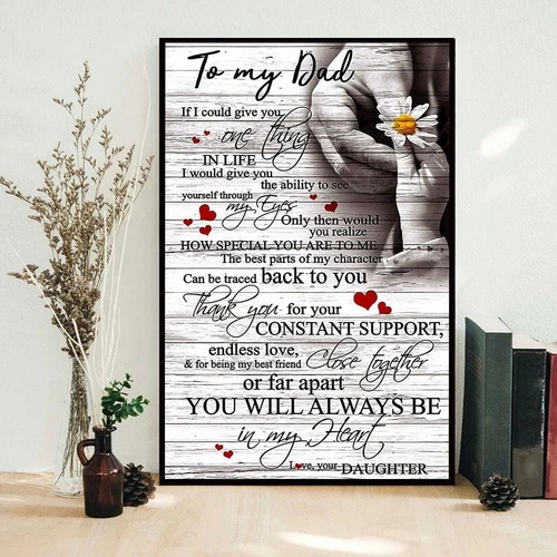 To My Dad Father's Day Poster, Canvas_7724