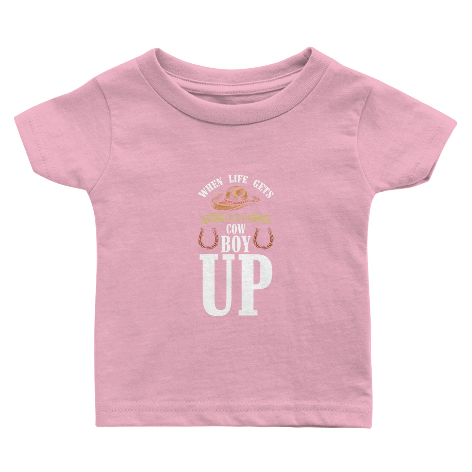 Western Revolver Sheriff Star America Baby T Shirts