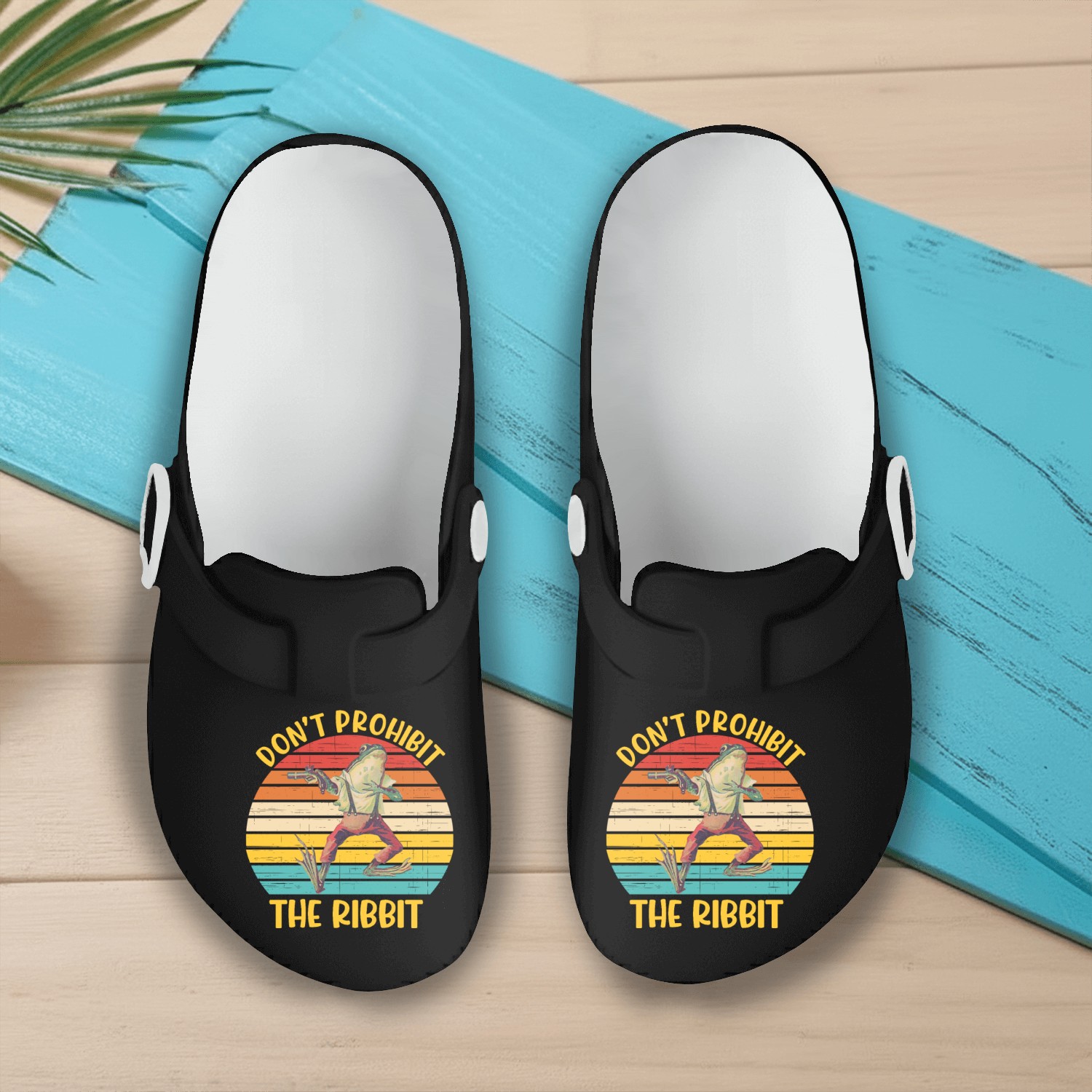 Don't Prohibit The Ribbit Slip On Clogs