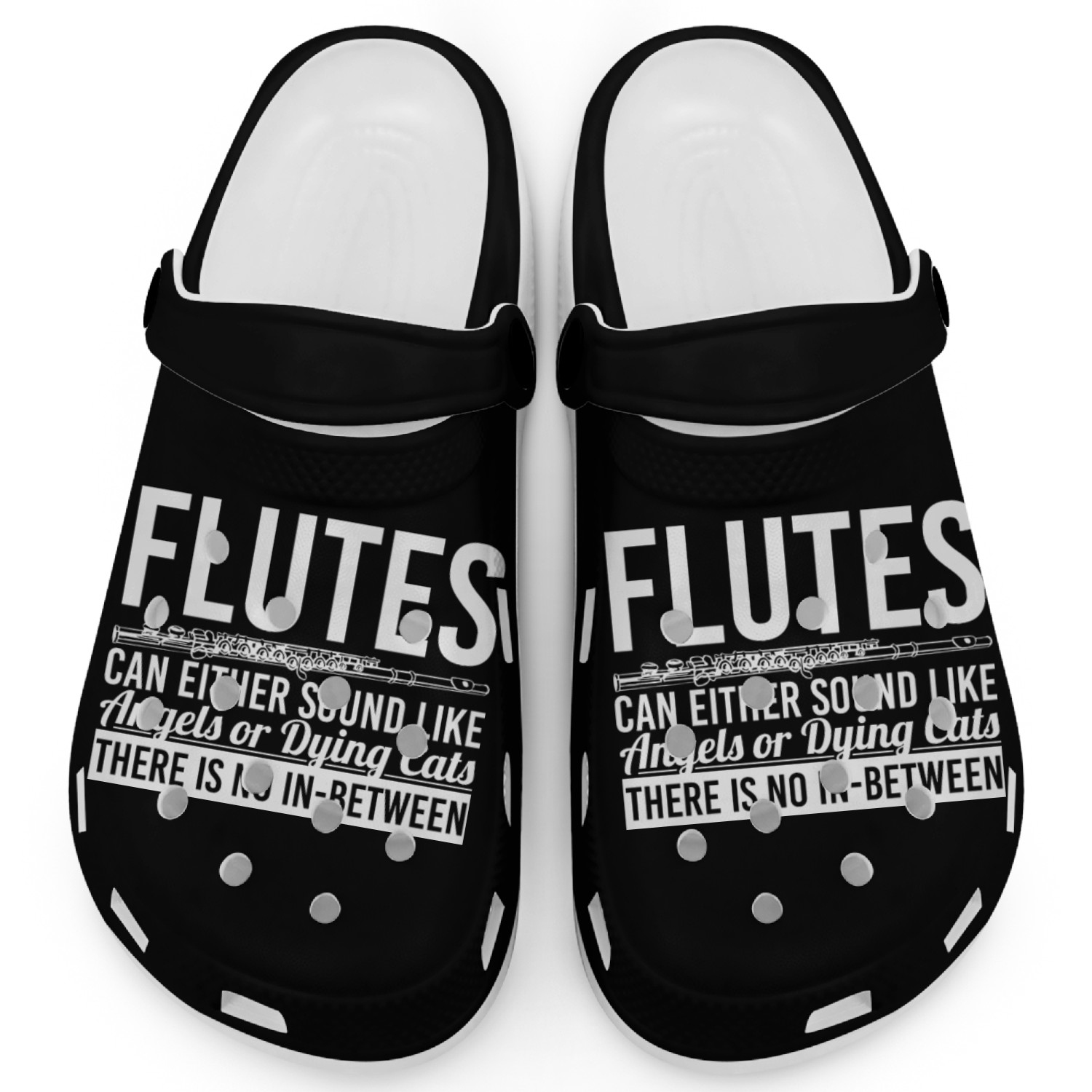 flute blowers Flute play daug Quote funny awesome Clogs