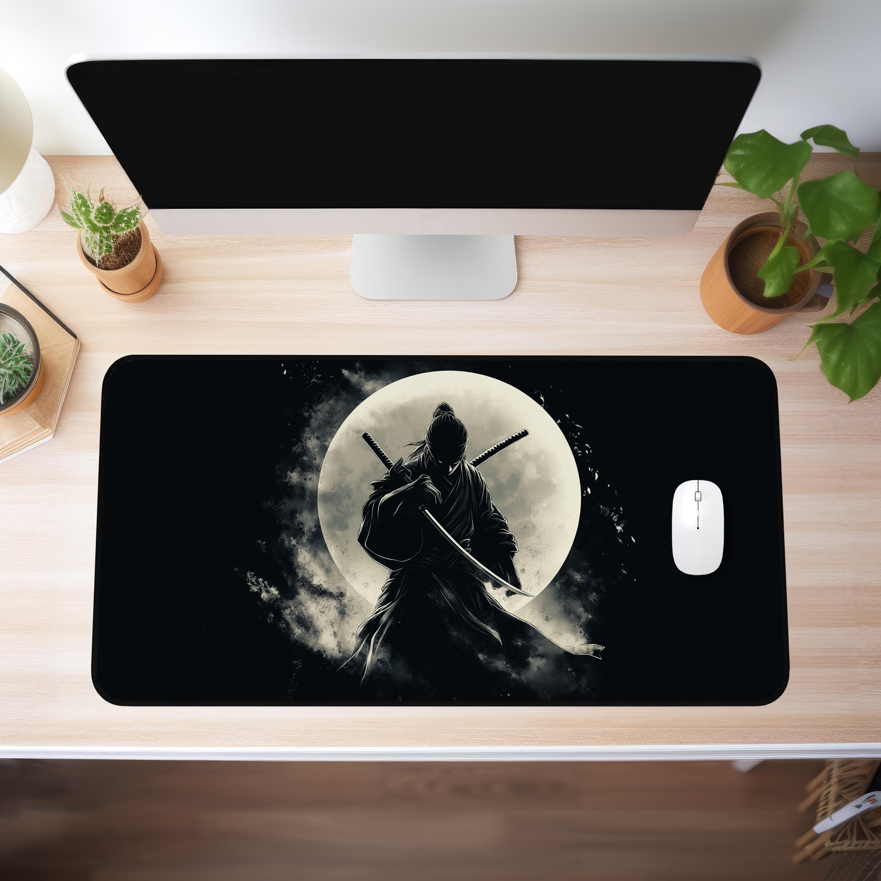 Ninja Warrior Desk mat, Anime Desk Mat, XXL Gaming Desk Mat, Anime desk Decor