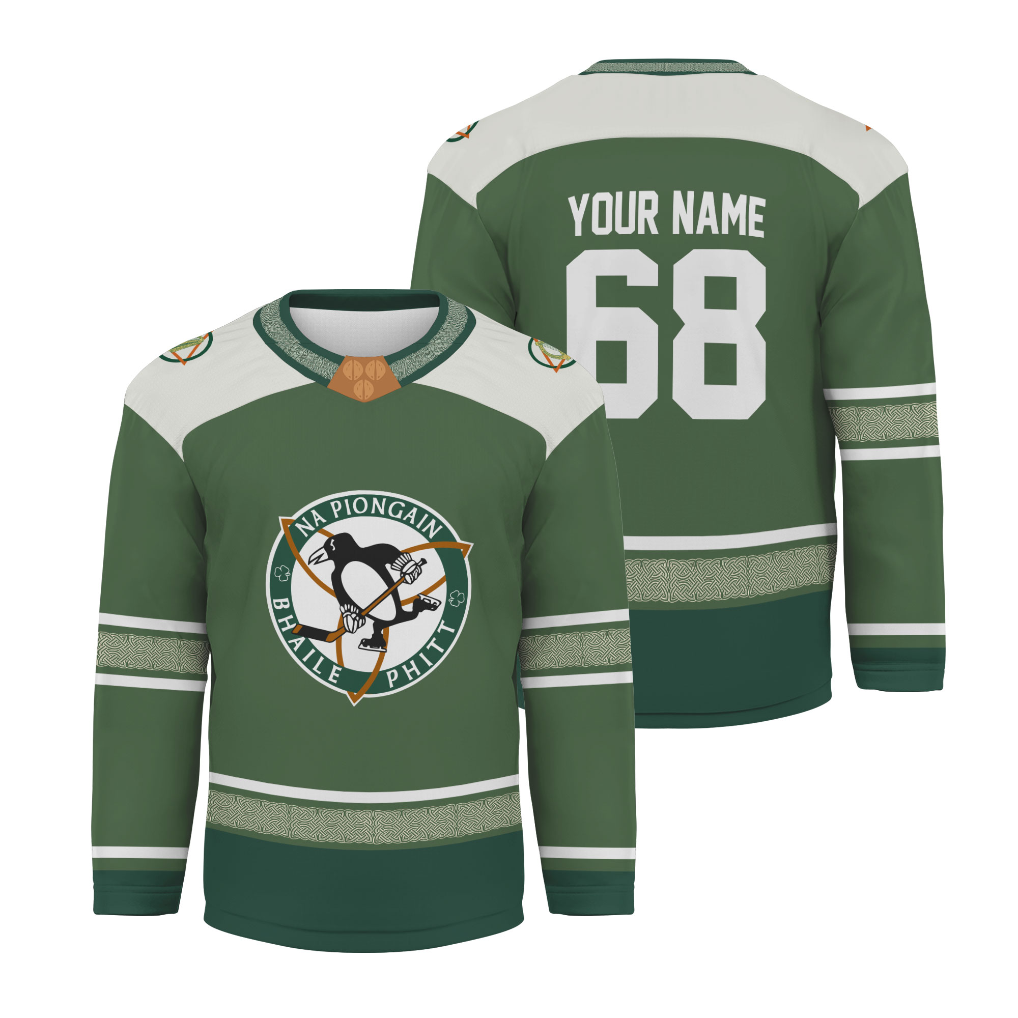 Pittsburgh Penguins x Irish Heritage Night 2026 Personalized Hockey Jersey