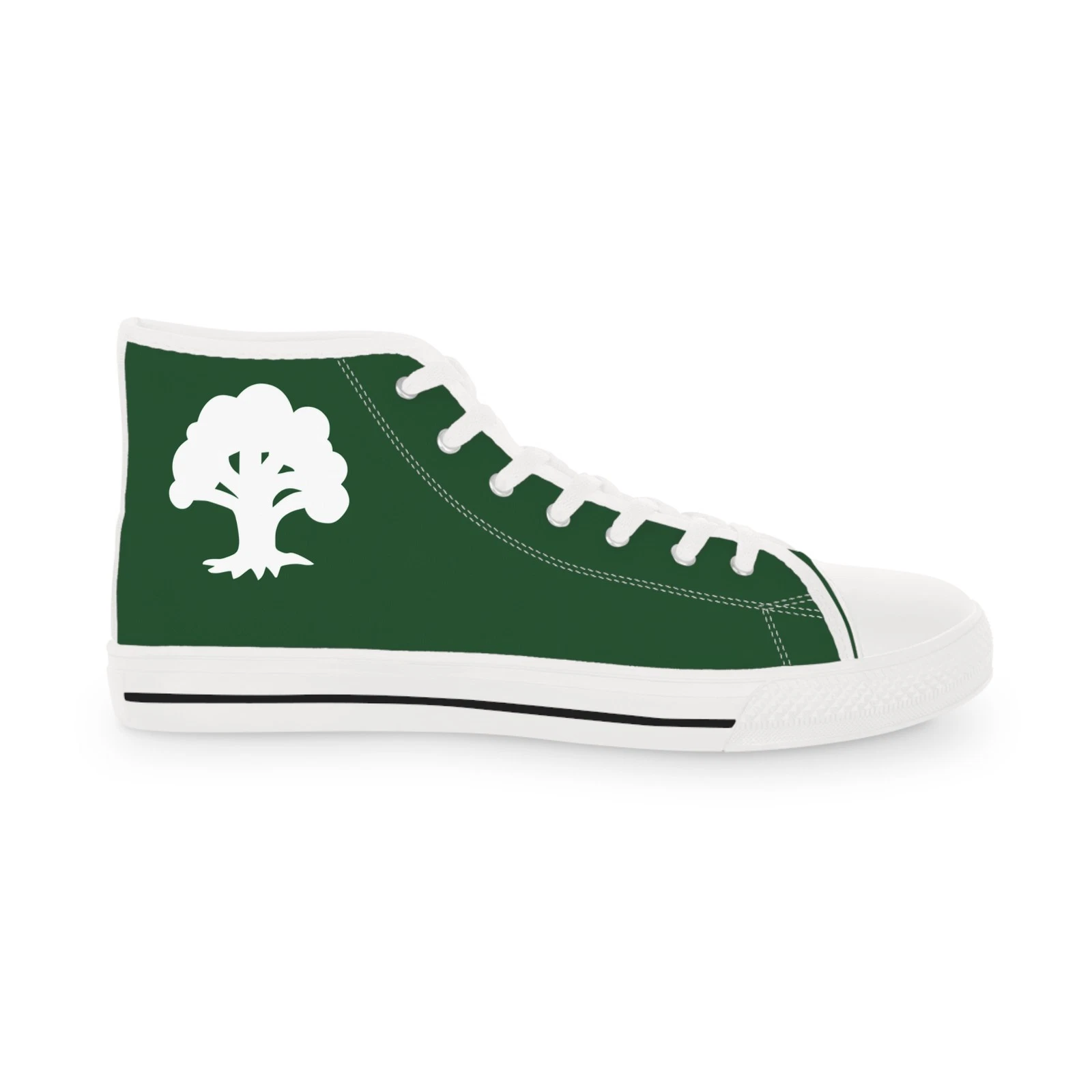 High Top Sneakers Shoes Women Casual Beast Forest Green Mana card MTG game fan