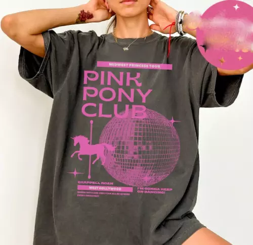 Chappell Roan Shirt Pink Pony Club Tshirt Short Sleeves Unisex short sleeves heavy cotton multiple colors full sizes S-5XL SHIRT