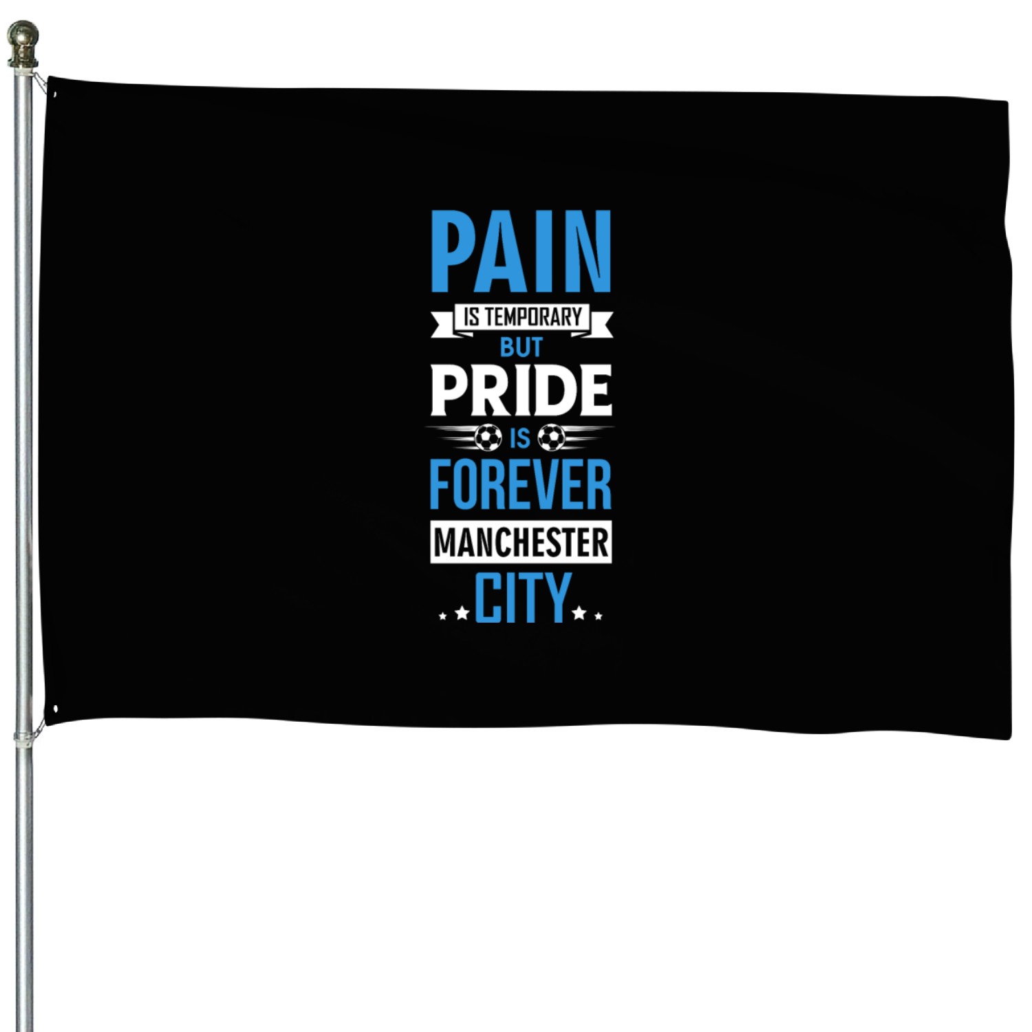 Football Soccer Manchester City 5 House Flags