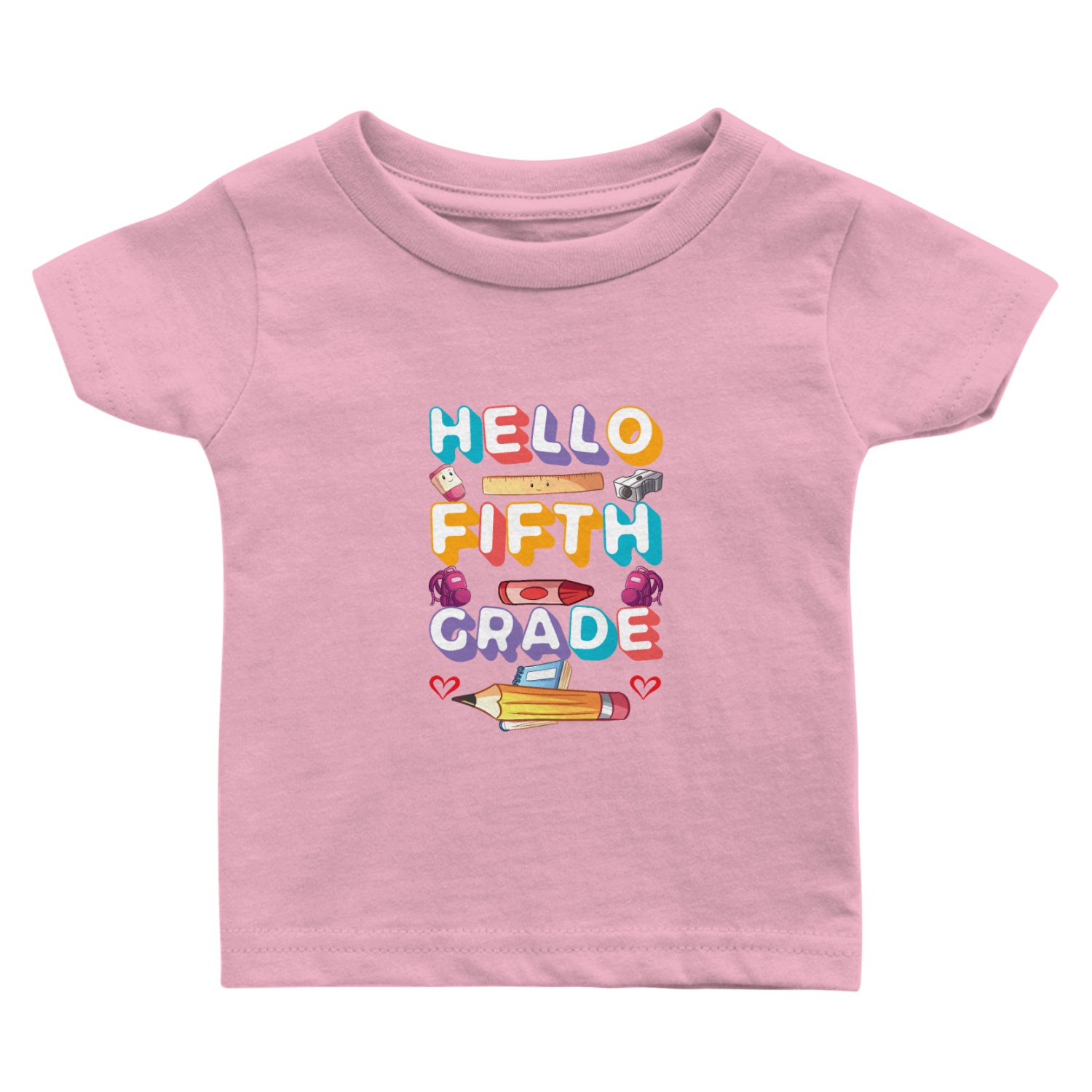 Hello Fifth Grade Baby T Shirts