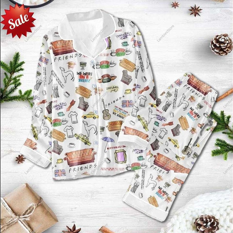 Friends Movie Pajamas Set, Friends Movie Pyjamas, Friends Pajamas Set