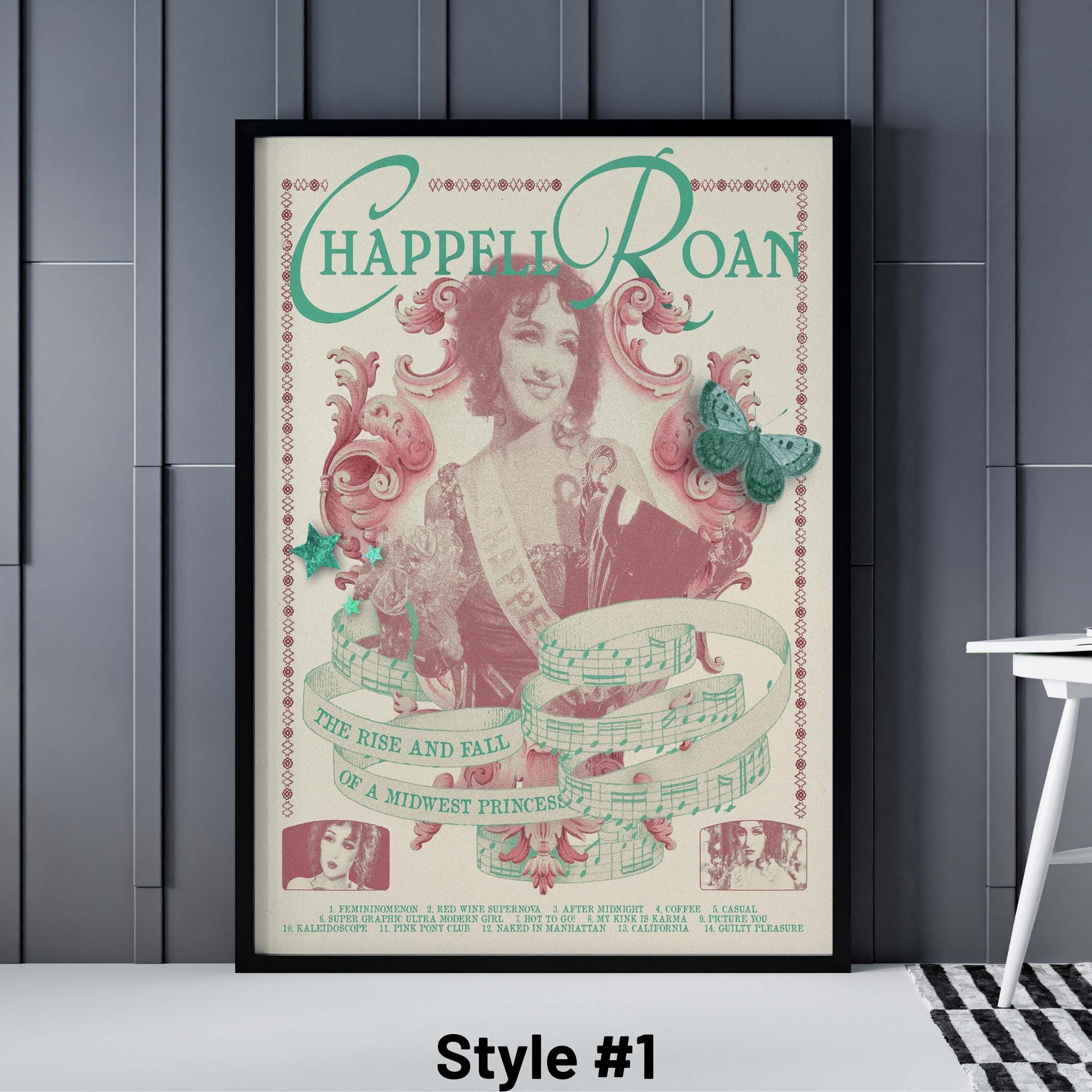 Chappell Roan Poster, The Rise and Fall of a Midwest Princess Album Poster, Chappell Roan Print, Chappell Roan Wall Art,