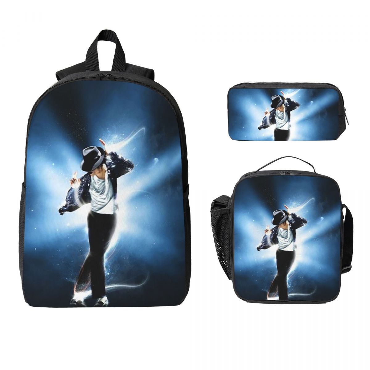 Michael Jackson Musicians Singers Dancers Backpack Set