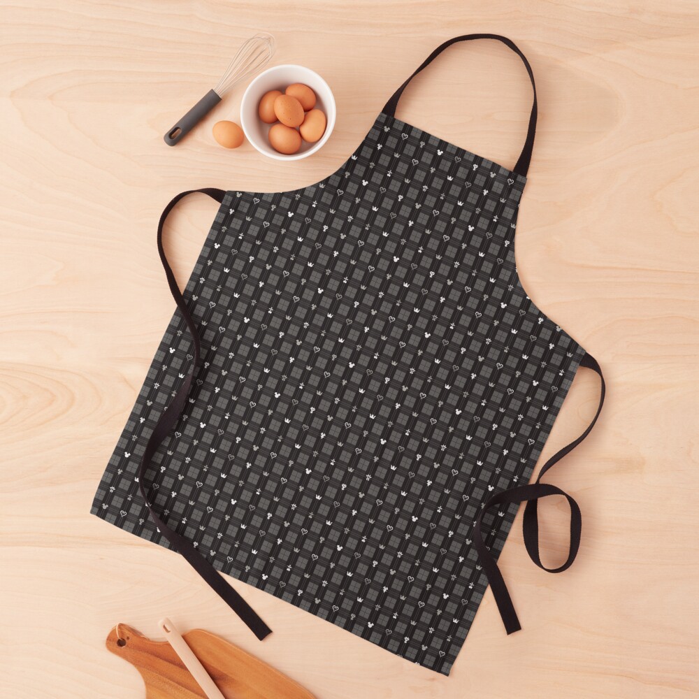 Kingdom Hearts III - Flannel Pattern (Black) Apron