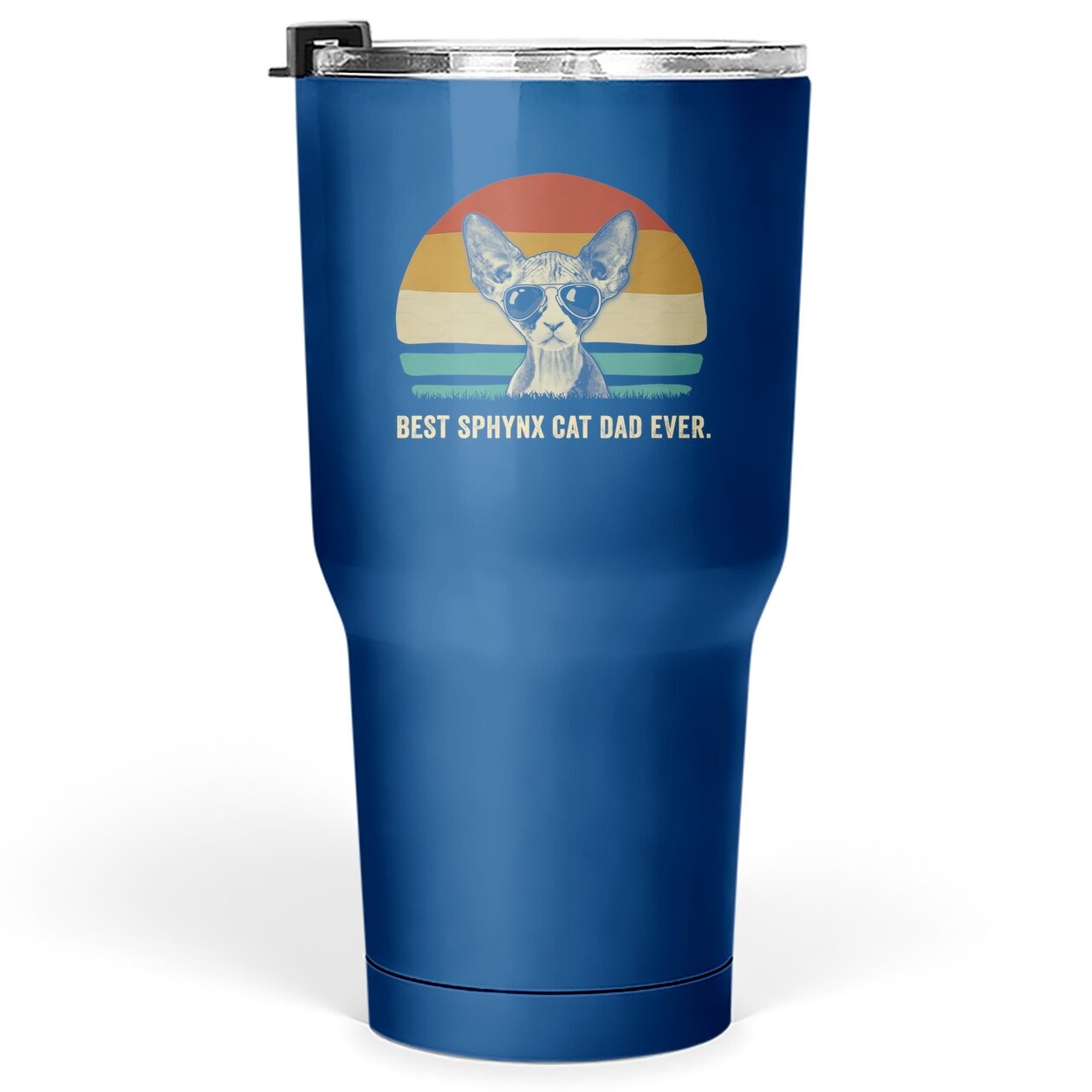 Vintage Best Sphynx Cat Dad Ever Tumbler 30 Oz