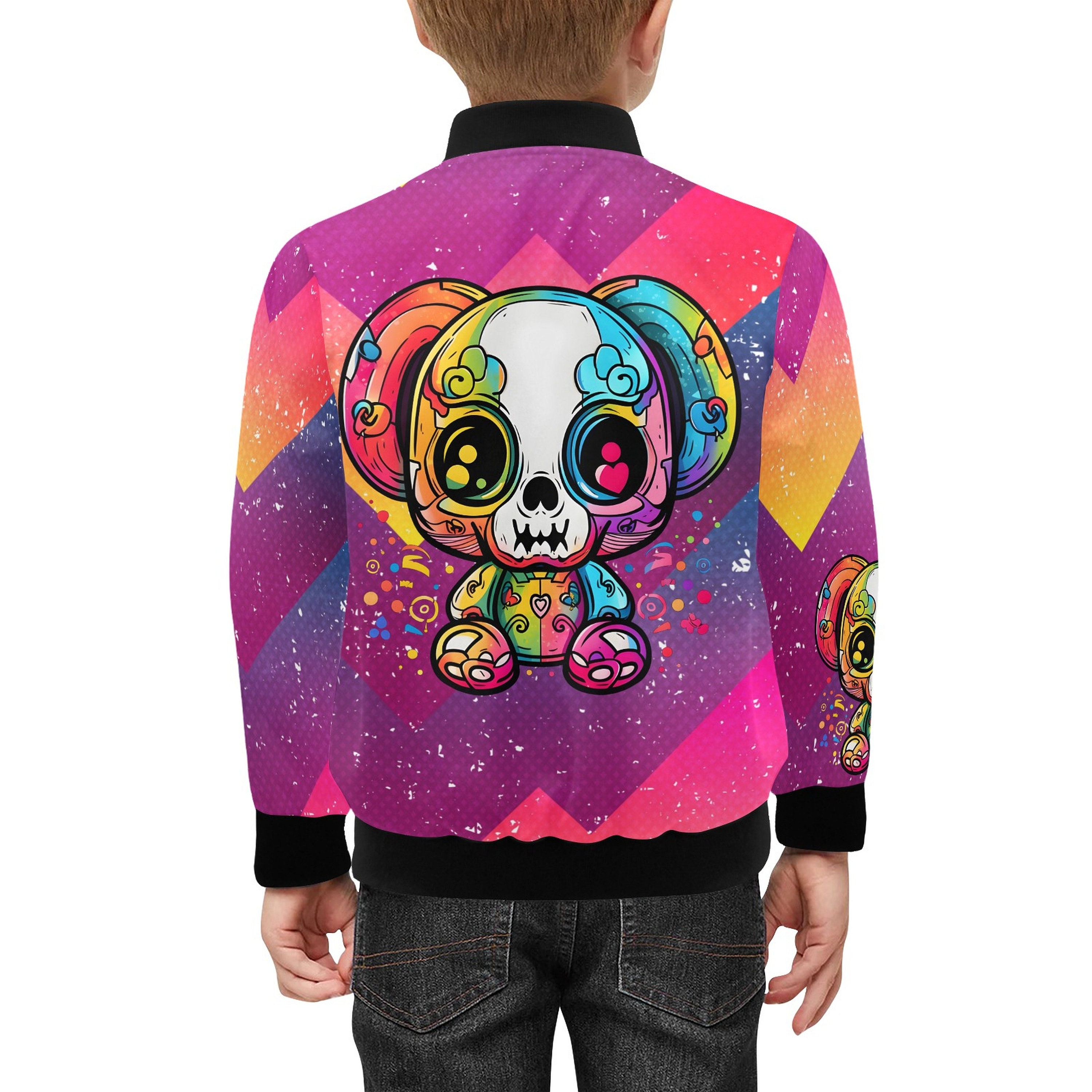 bomber jacket with pockets Teddy bear