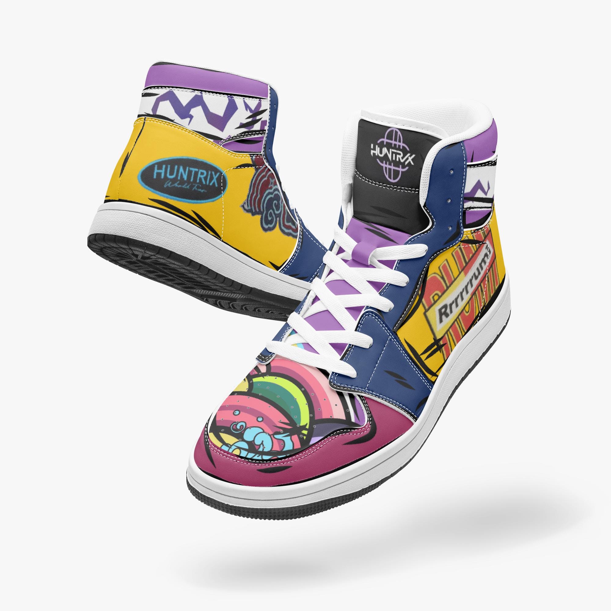 K-POP DH Rumi Inspired High-Top Leather Sneakers