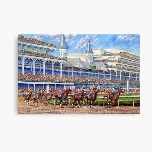 The Kentucky Derby - Leading the Field Canvas