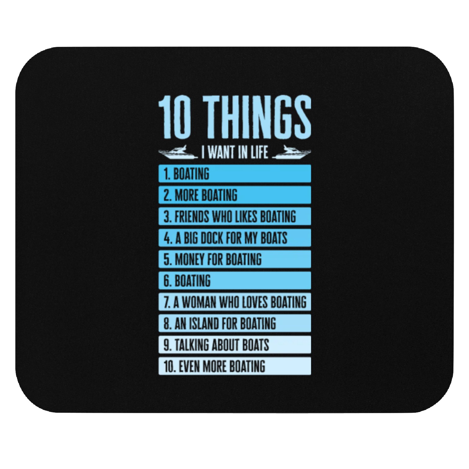 Boating Captain Boat Owner Sailing Boat Adventure Mouse Pads