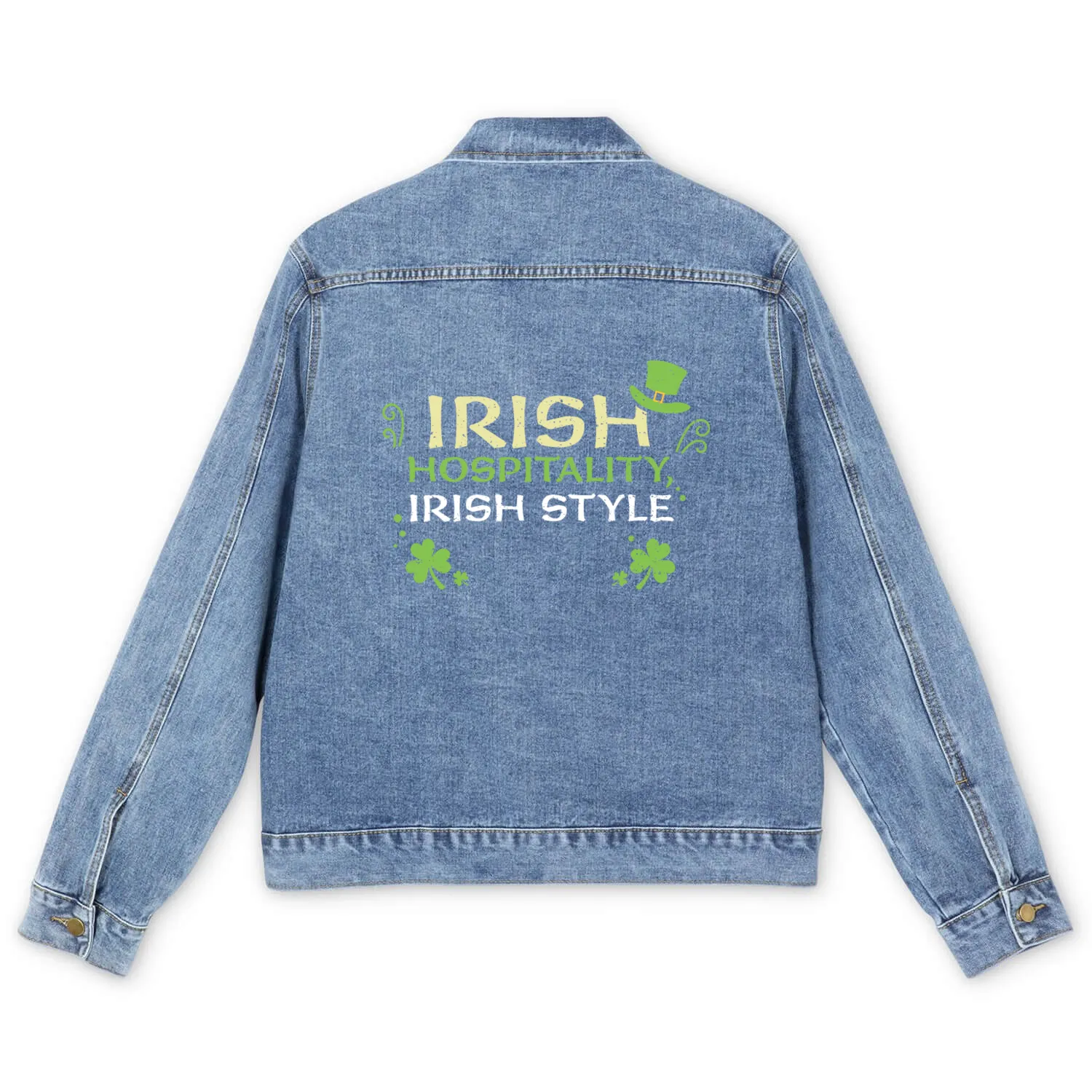 Irish hospitality, Irish style Men's Denim Jackets