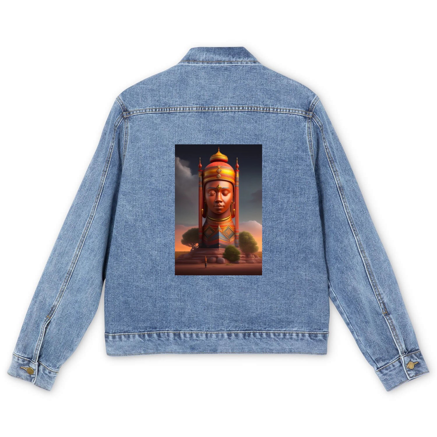 ancient figures Men's Denim Jackets