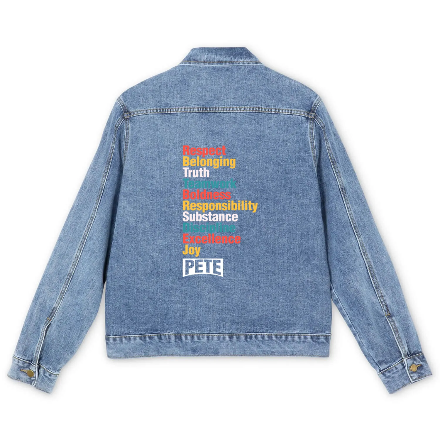 Democrats Team Pete Buttigieg Election Fun Gift Men's Denim Jackets