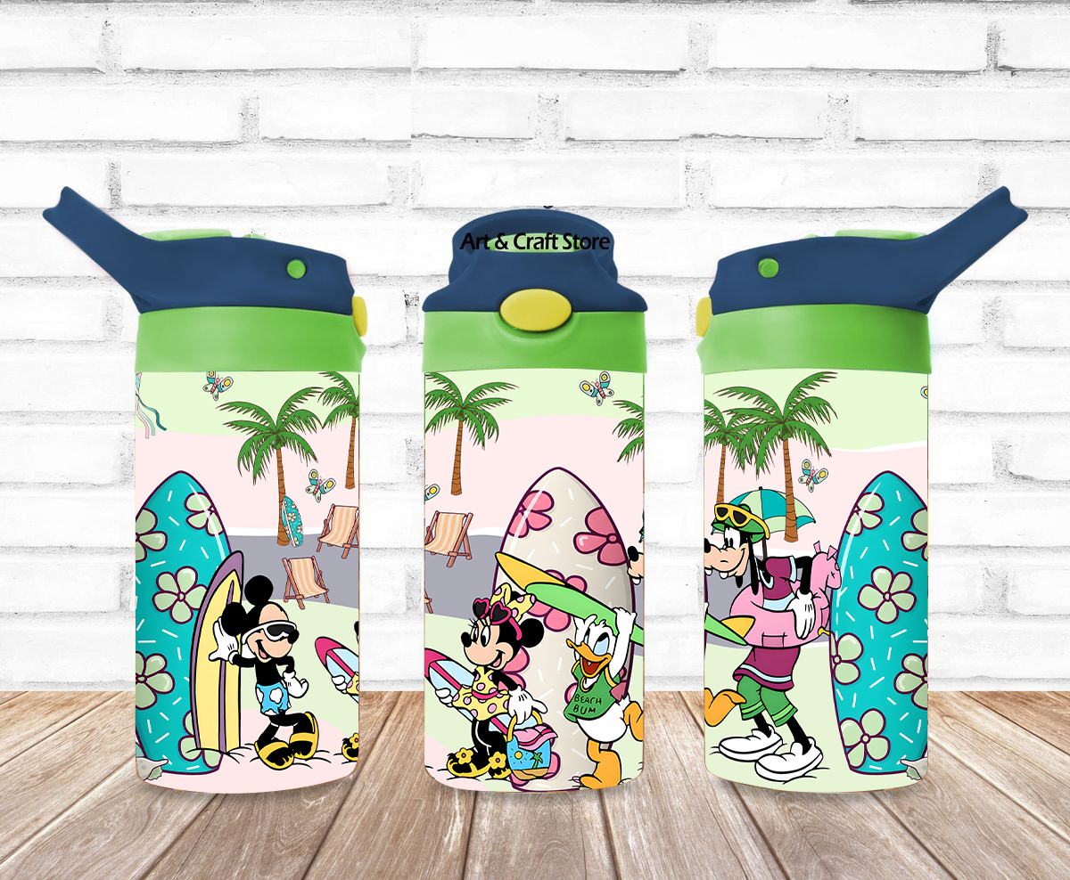 Magical Summer Tumbler, Summer Sippy Cup 12oz, Beach Mermaid Flip Top Tumbler 12oz