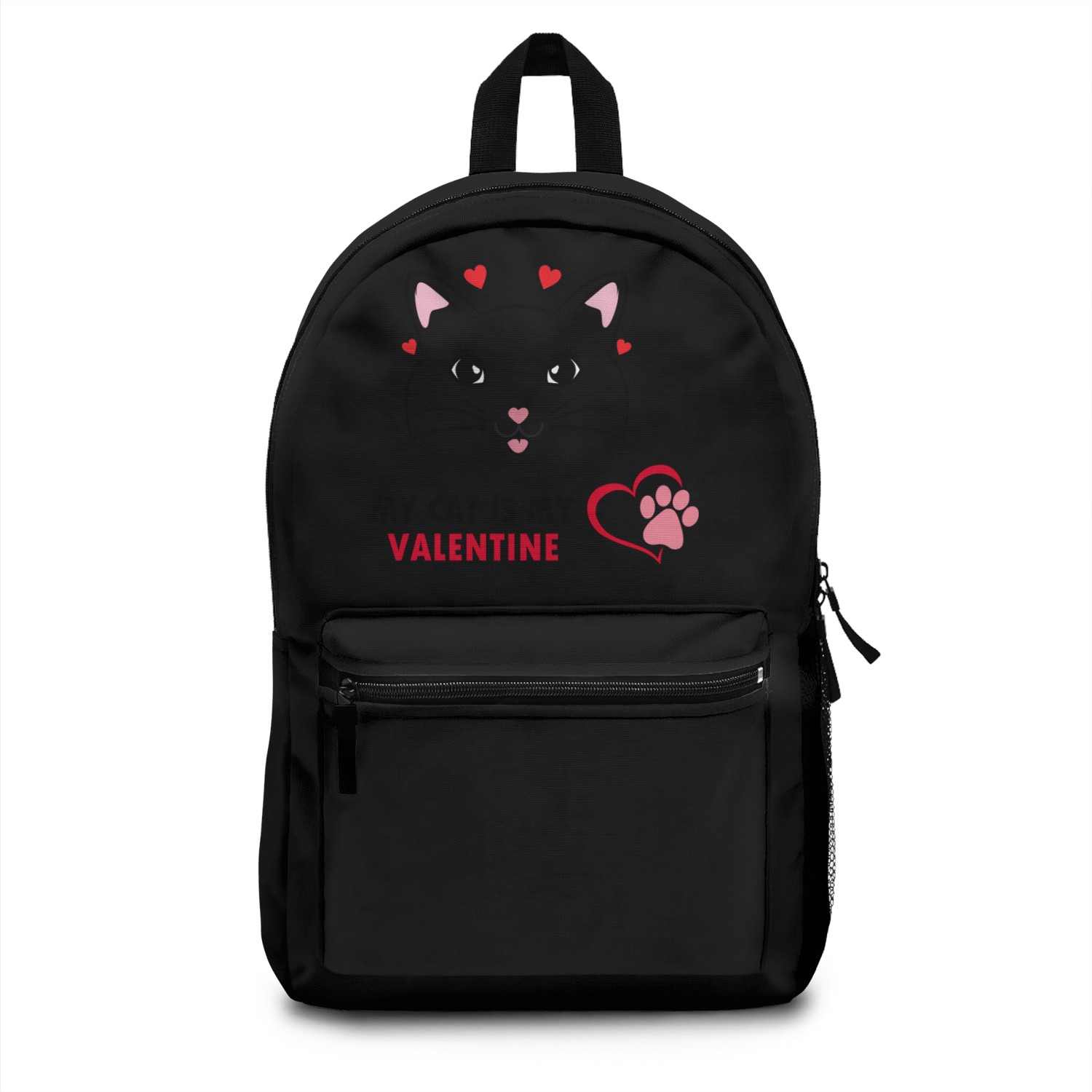 My Cat Is My Valentine Backpacks
