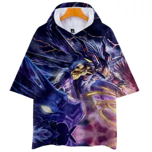 Digimon Adventure LAST EVOLUTION Short Sleeve Loose Shirt Hooded T-Shirt