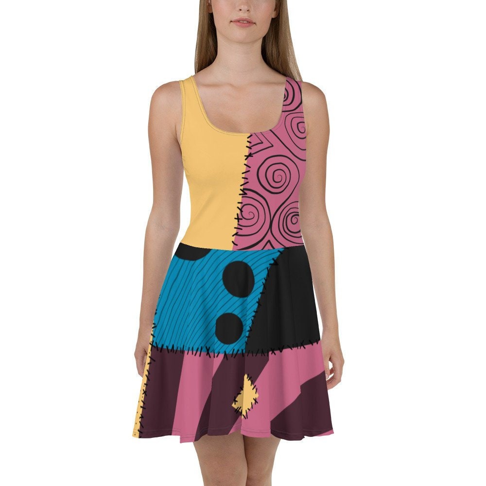 Sally Doll Skater Dress - Halloween Running Costume / Casual Cosplay