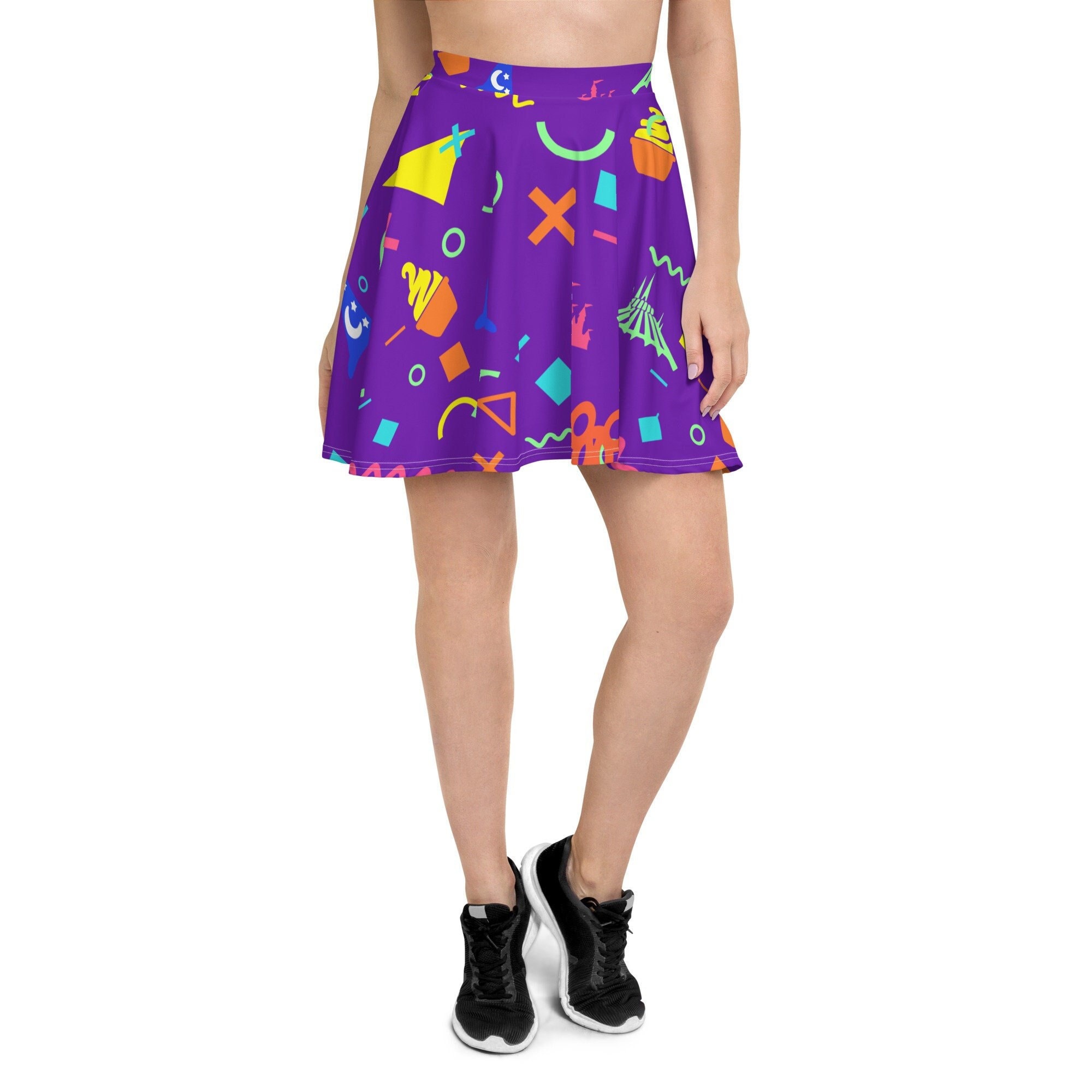 1990s Retro Running Costume Skater Skirt