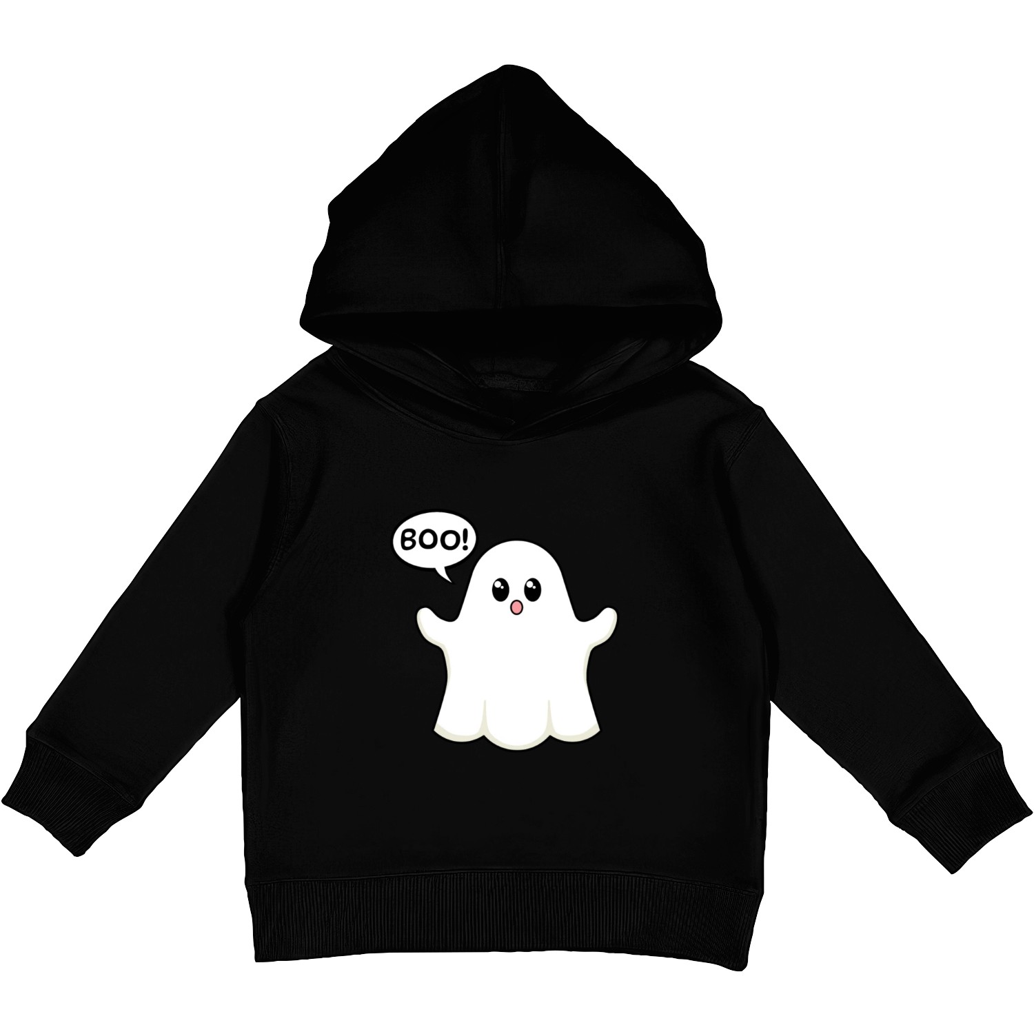 Cute Ghost Boo Happy Halloween Gift for Kids Kids Pullover Hoodies