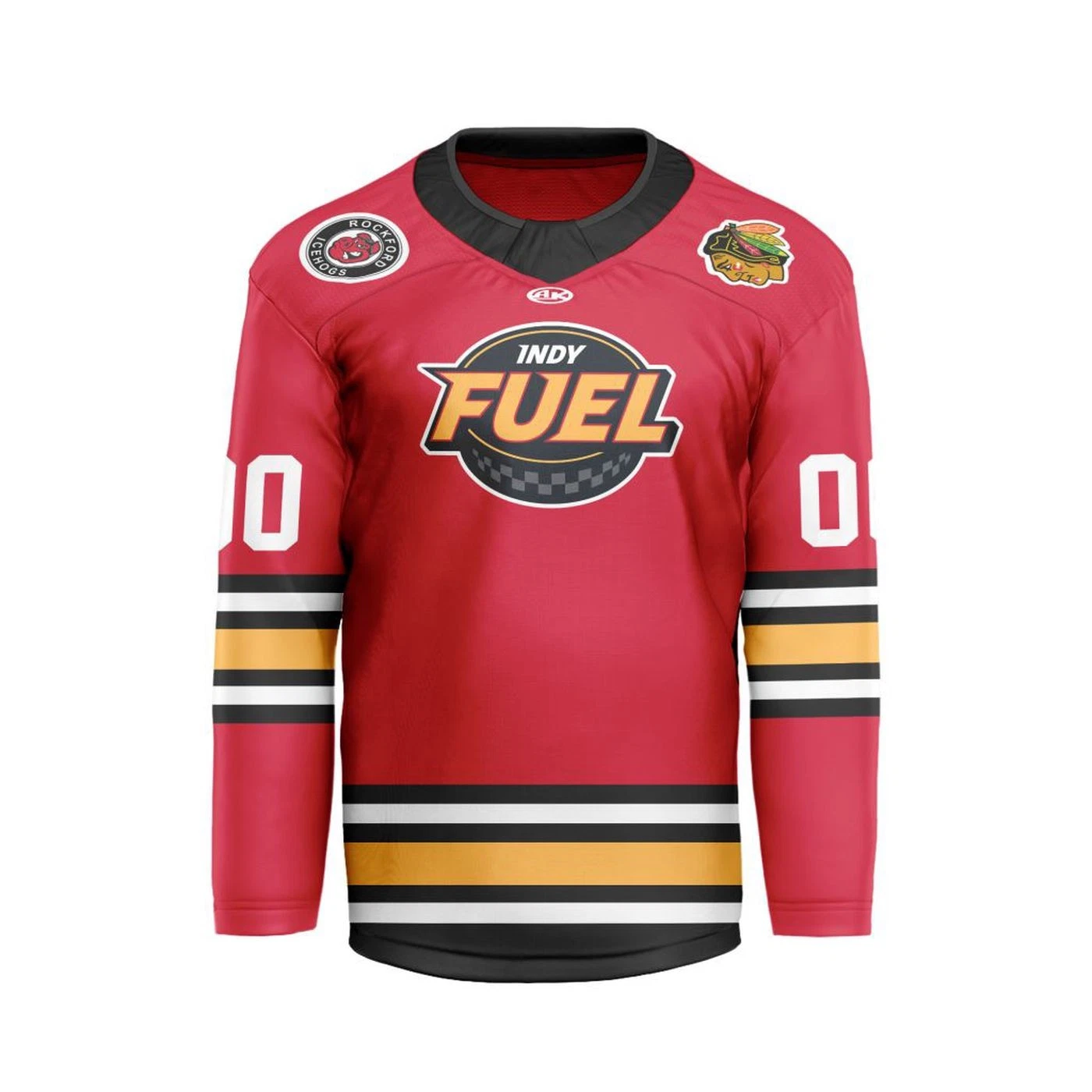 Personalized Indy Fuel Red V-shaped Hockey Shirt Men's Fan Gear Xmas Gift