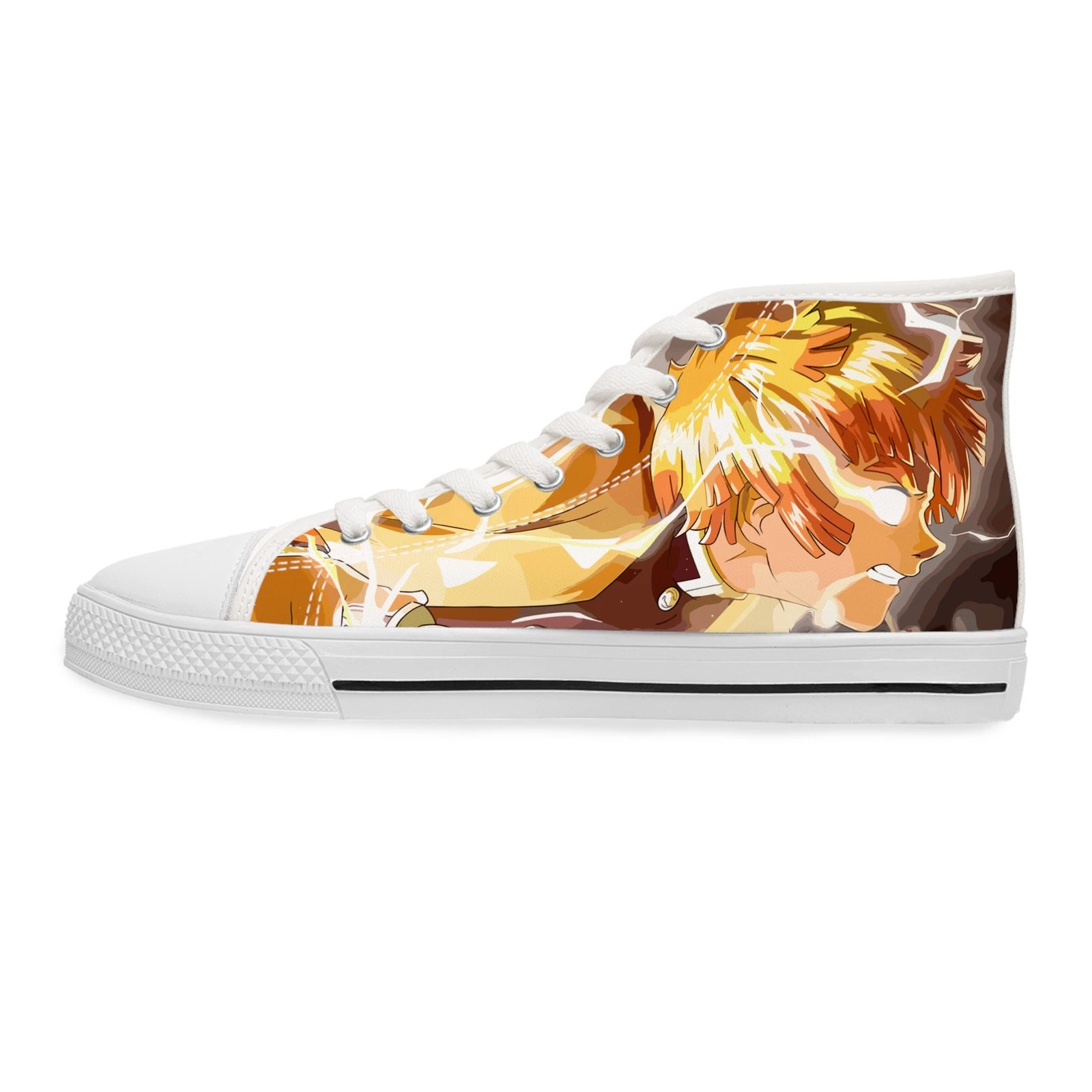 Footwear High Top Sneakers Shoes Women zenittsu demon fan art anime manga