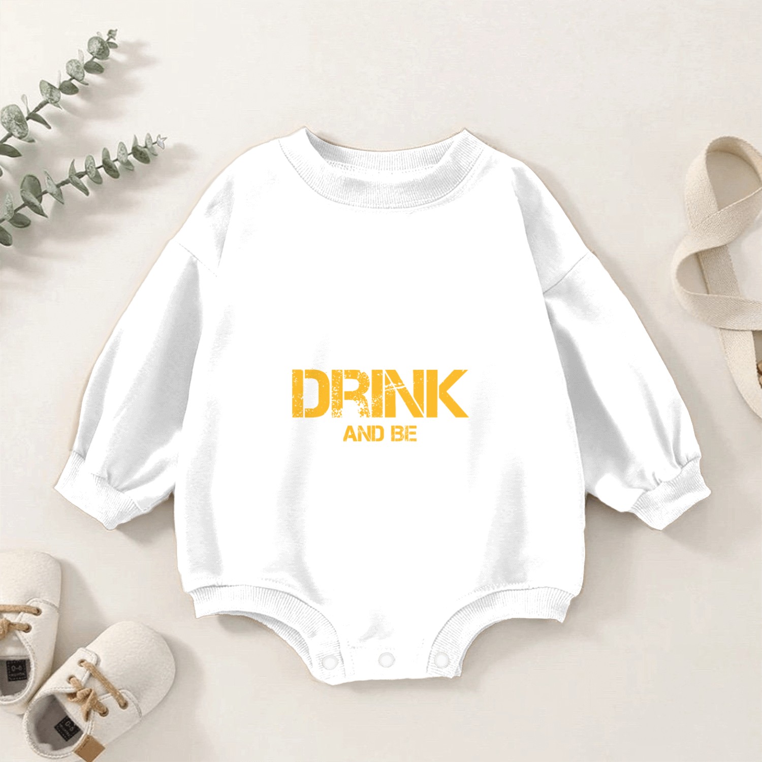 Eat drink and be irish Baby Romper Sweatshirts