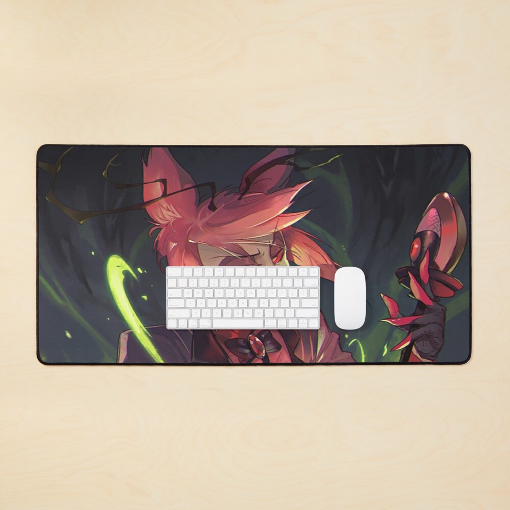 Alastor Hazbin Hotel Desk Mat, Hazbin Hotel Decor