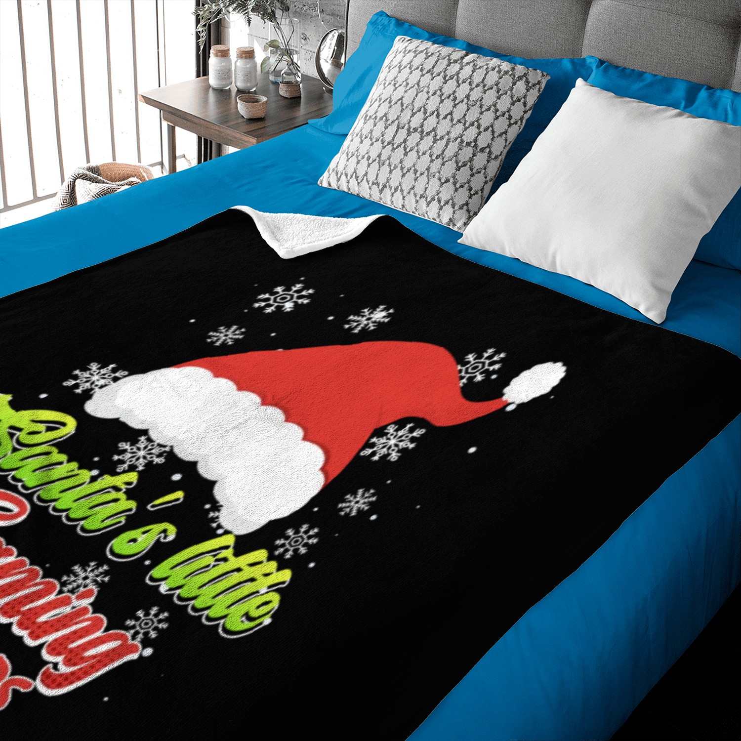 Santa's Little Gaming Helpers Christmas Baby Blankets