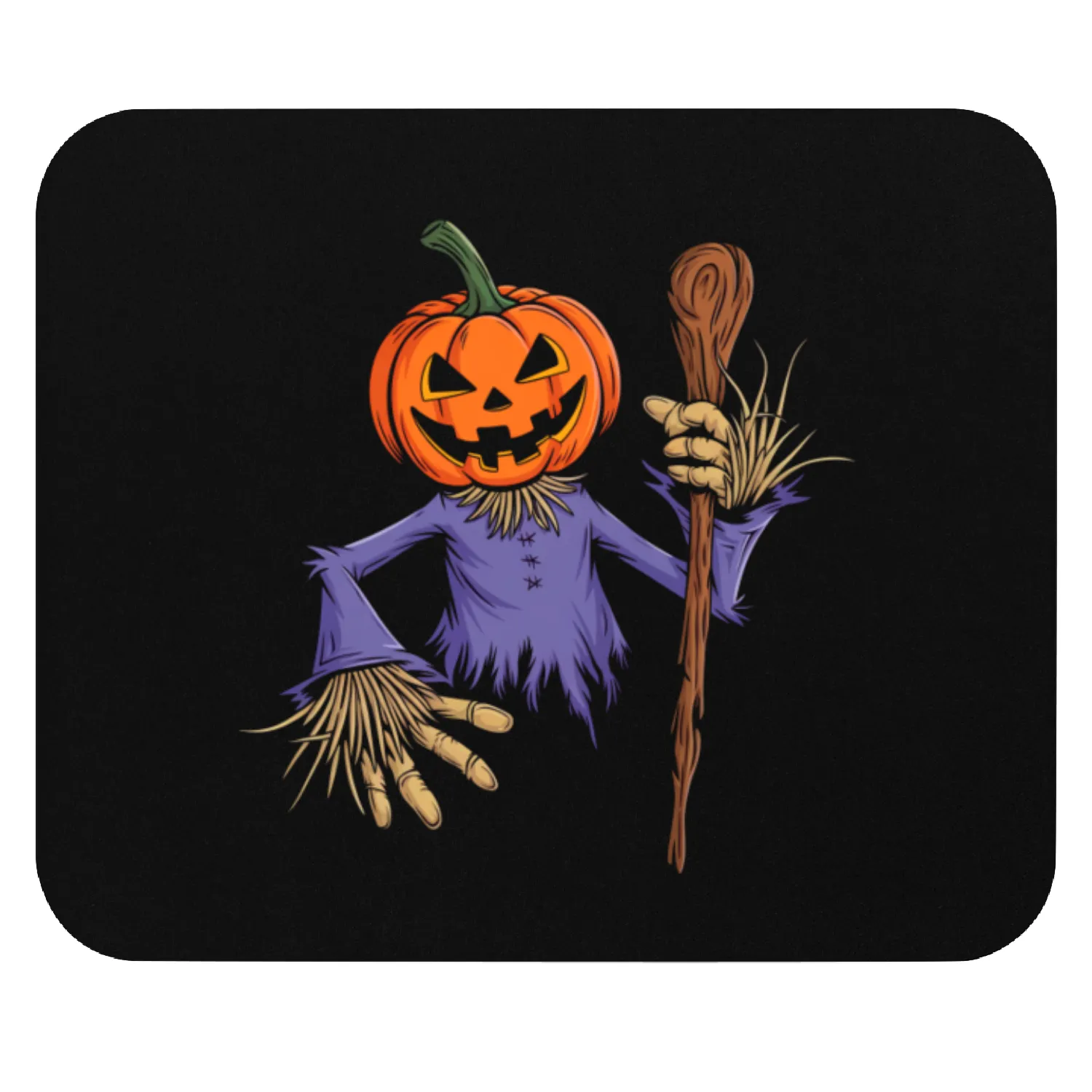 Spooky Halloween Scarecrow Mouse Pads