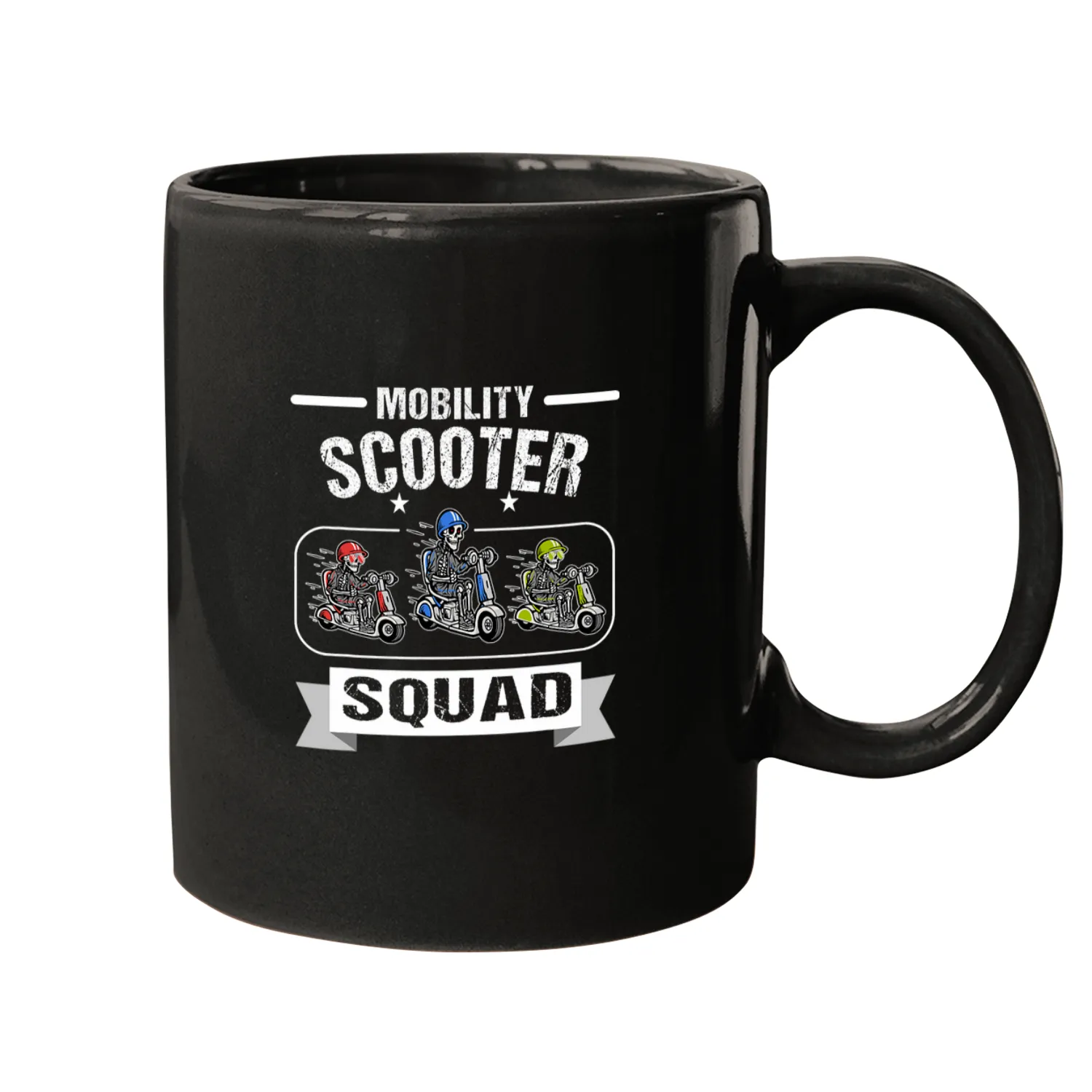 driving a mobility scooter 2 Mugs