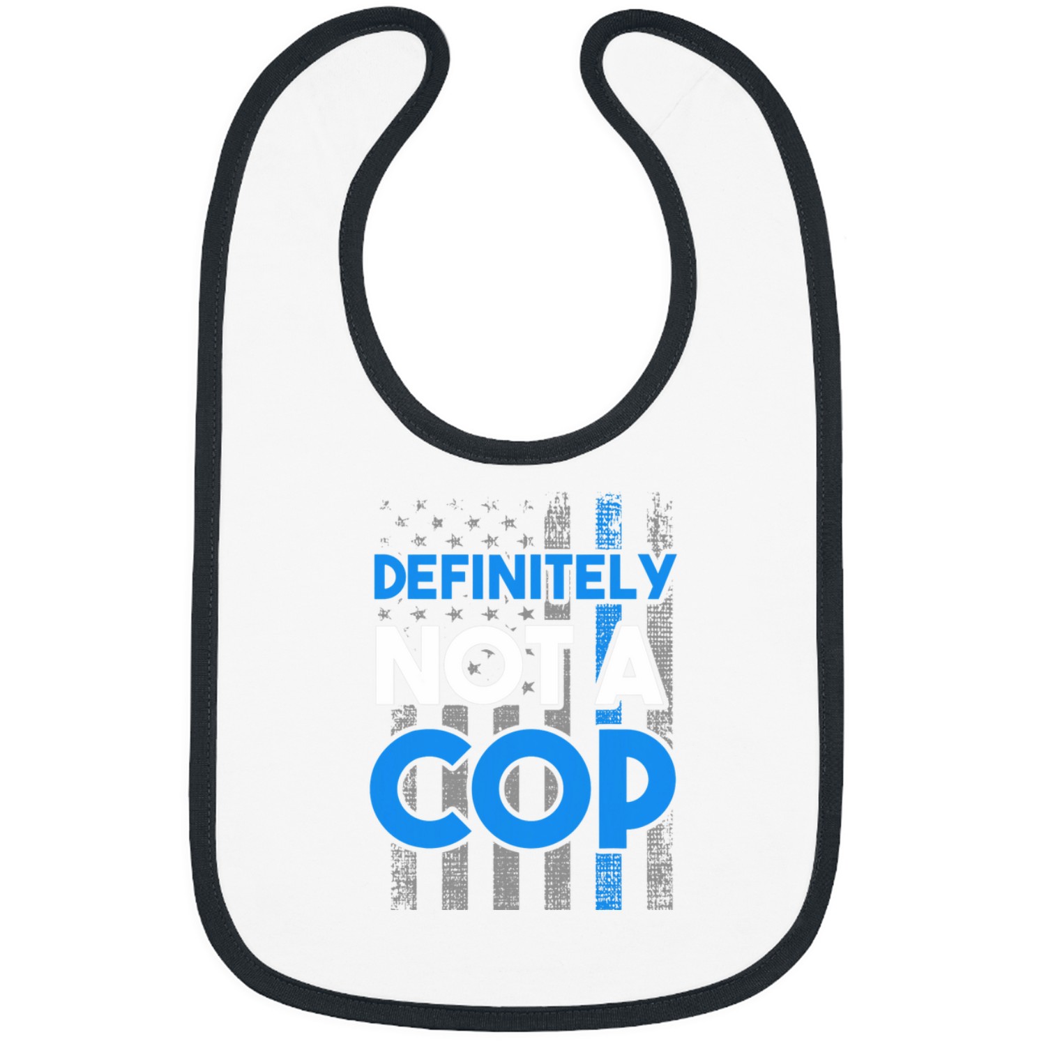 Definitely not a cop Police Officer Bibs