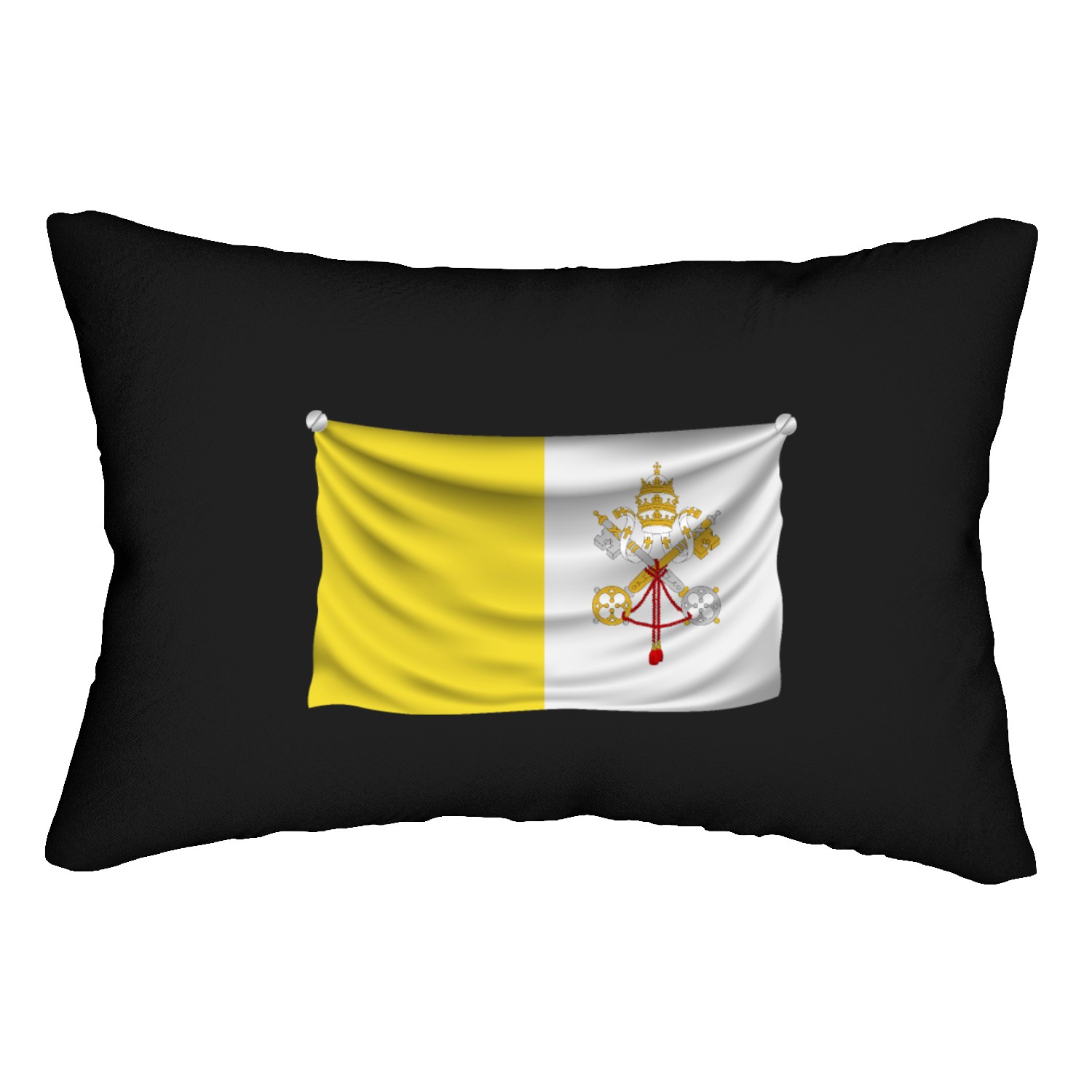 flag vatican Lumbar Pillows