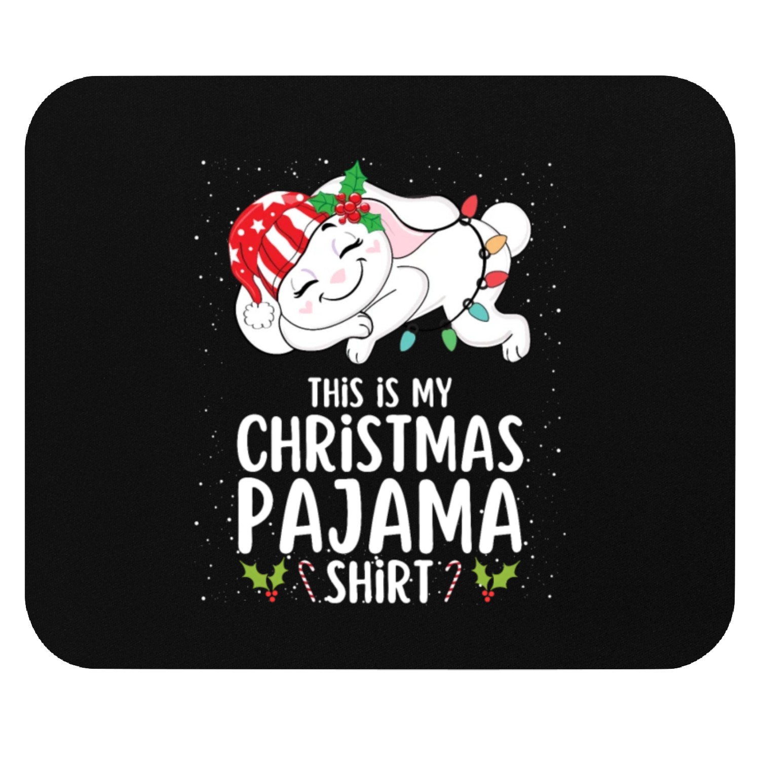 Christmas Pajamas Pajamas Sleep Mouse Pads