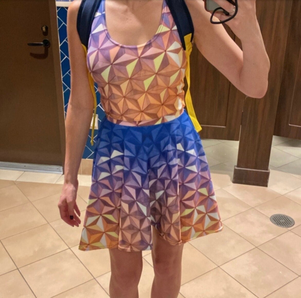 Earth Spaceship Women's Skater Skirt Influencer Outfit Festival Coordinating Outfit